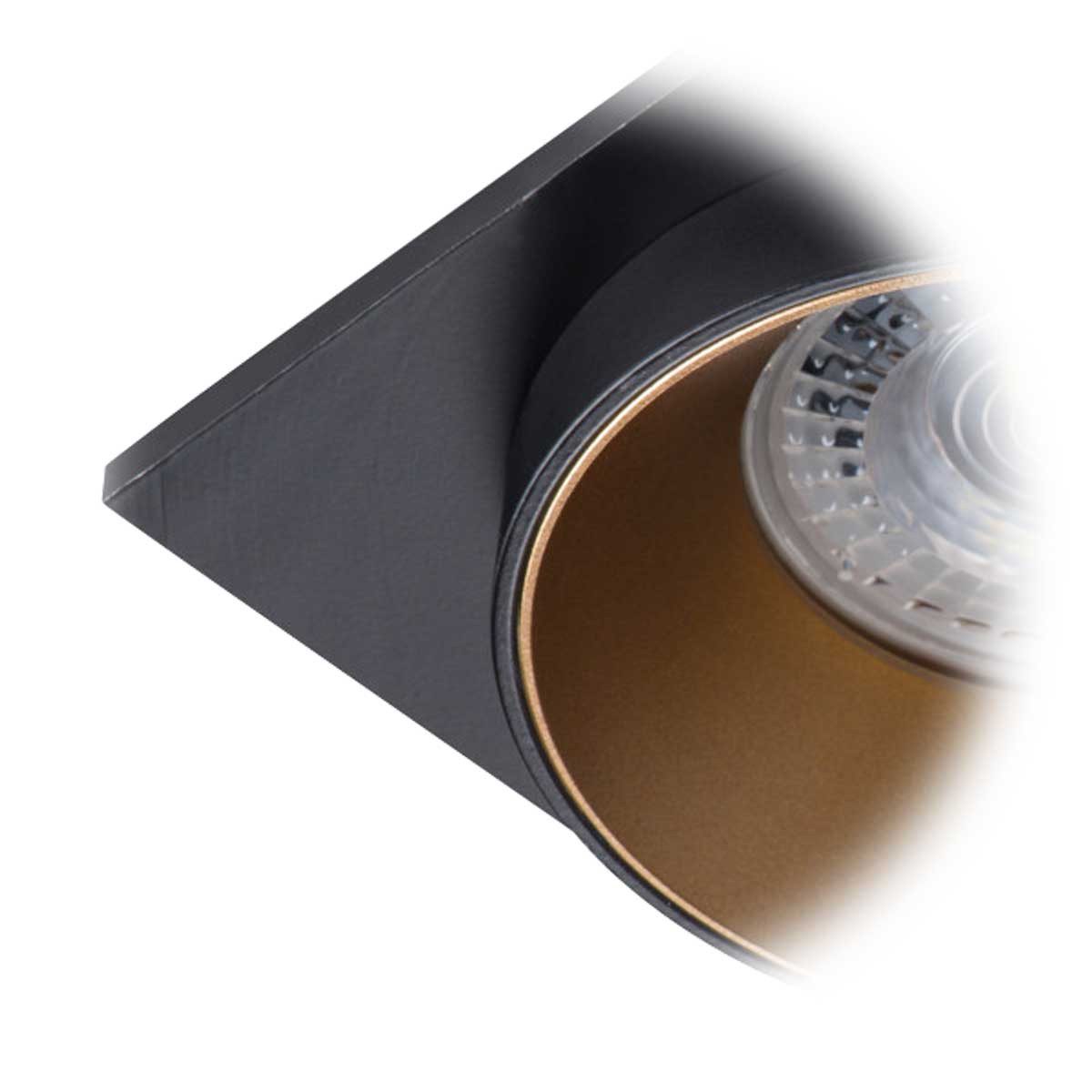 Kanlux Einbaurahmen Einbauleuchte SIMEN DSL B/G/B, Aluminium gepulvert