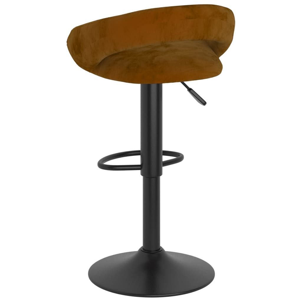 vidaXL Barhocker Barhocker 2 Stk. Braun Samt (2 St)