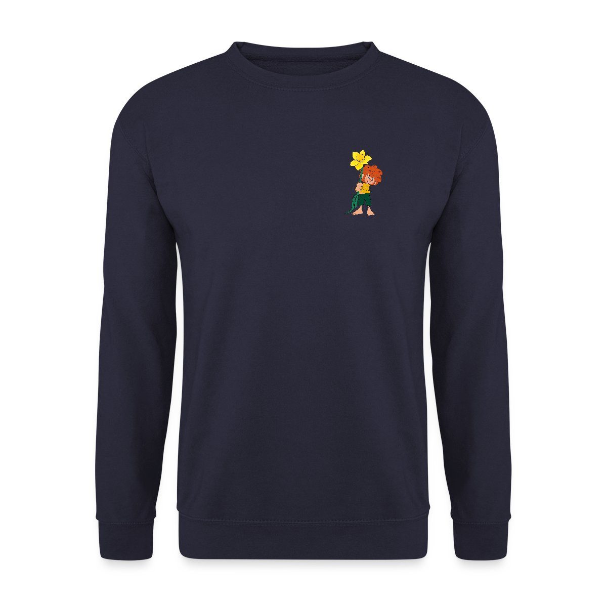 Spreadshirt Sweatshirt Pumuckl Design Mit Gelber Blume Unisex Pullover (1-t günstig online kaufen