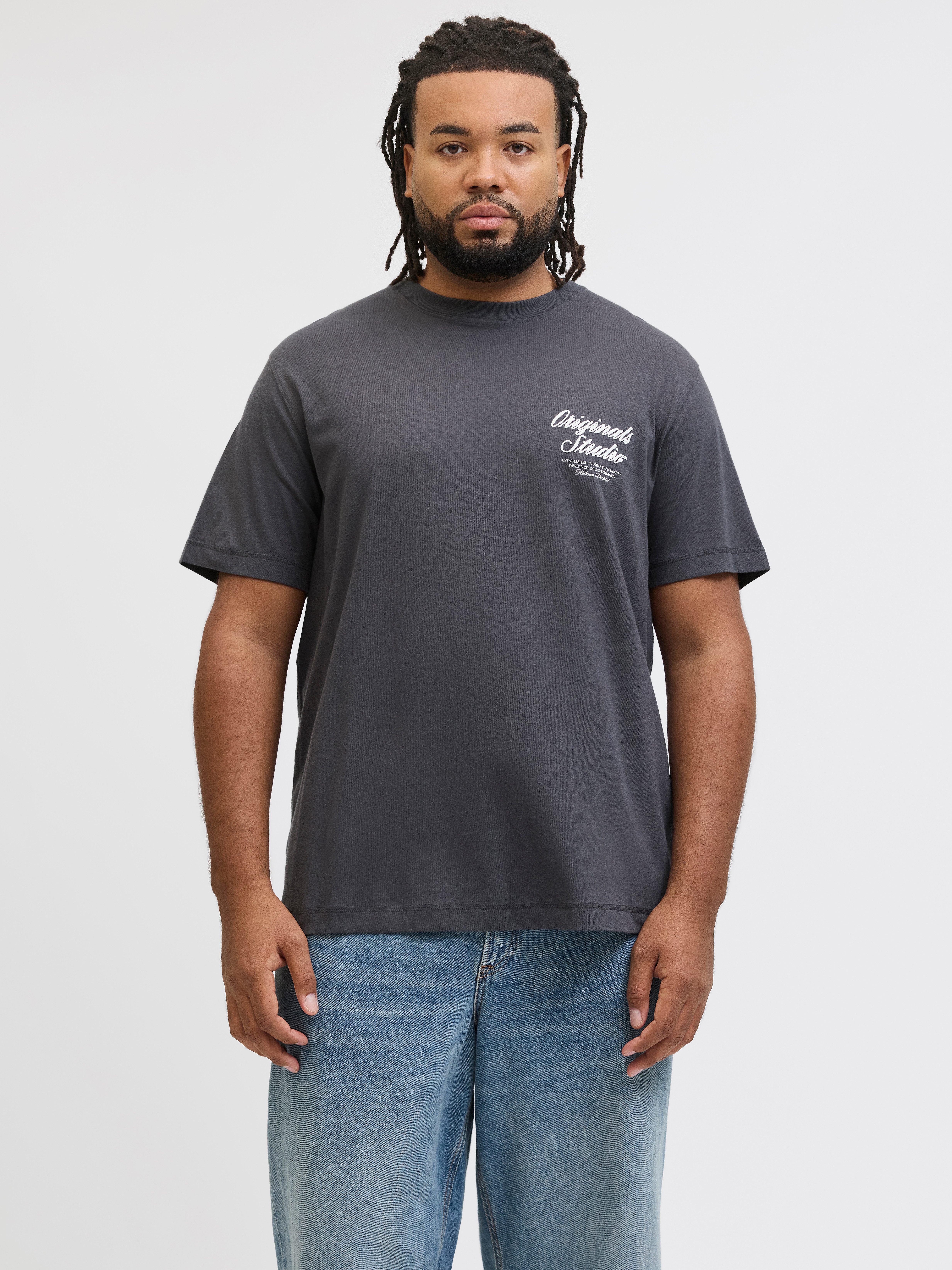Jack & Jones PlusSize Kurzarmshirt JORNORREBRO TYPO TEE SS CREW NECK PLS Ba günstig online kaufen