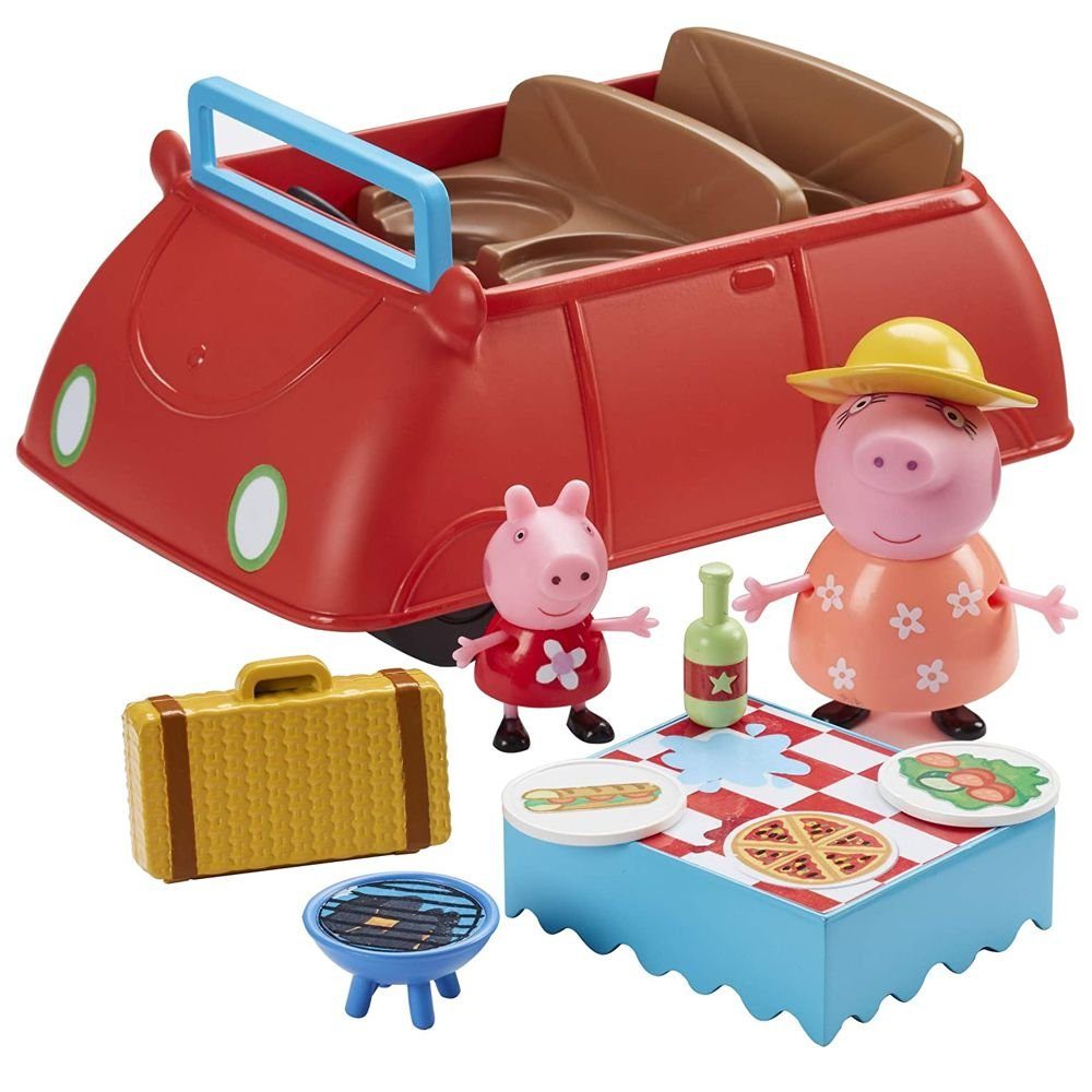 Peppa Pig Spielfigur Rotes Familien-Auto mit Sound Spielset