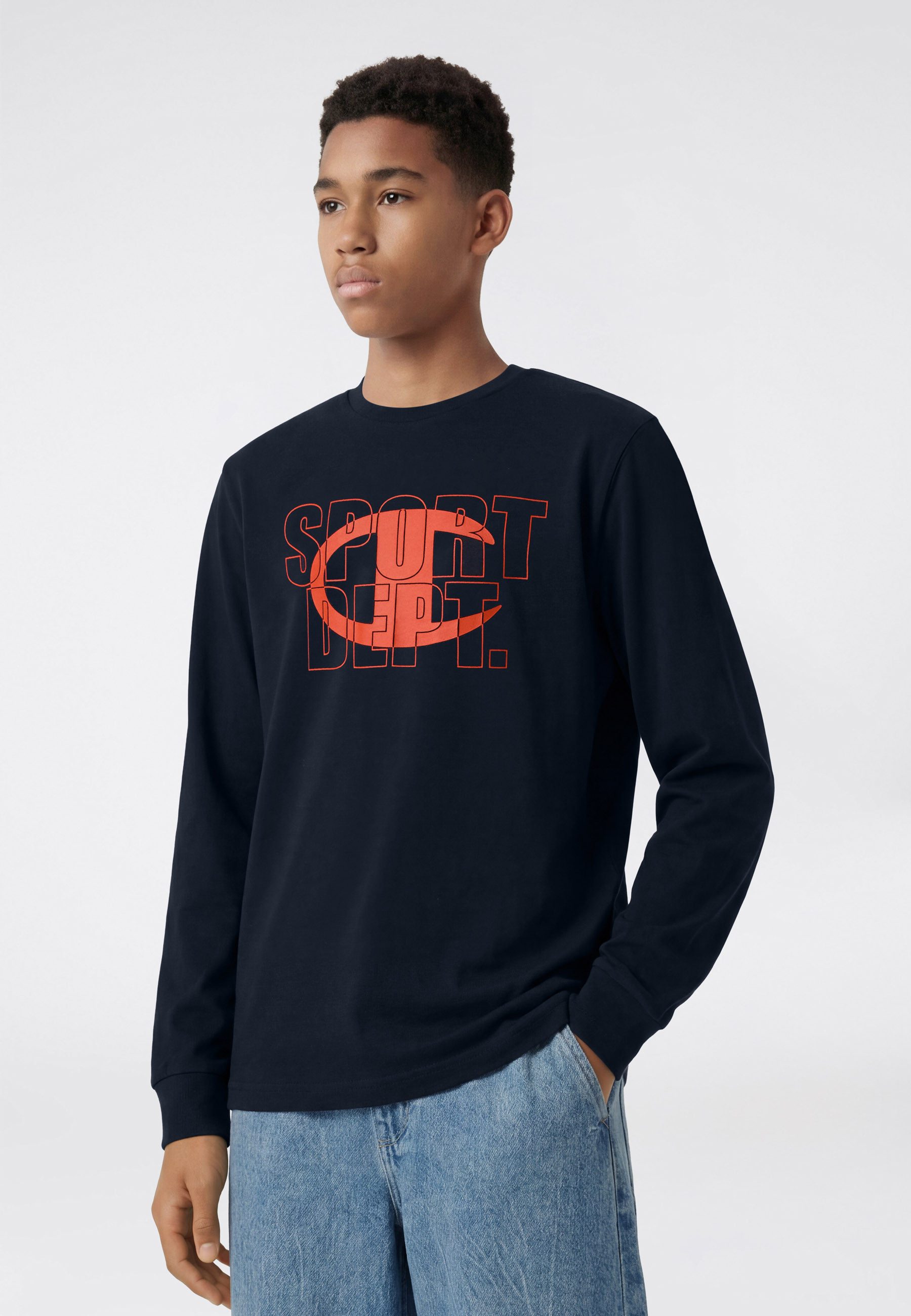 Champion Langarmshirt SPORTWEAR LONG SLEEVE Standard Fit für Kinder und Jugendliche, Standard Fit, aus Baumwolle
