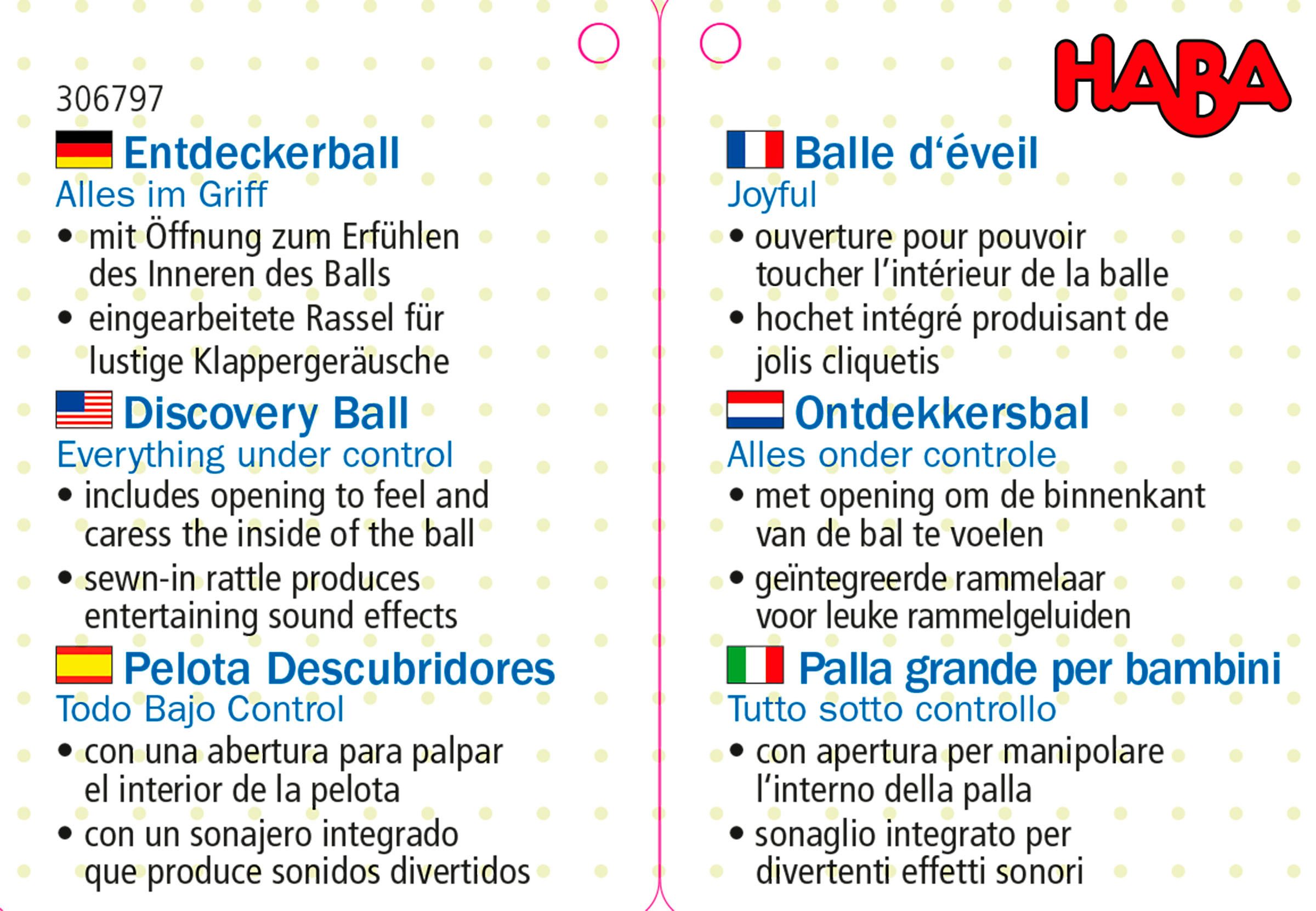 Haba Greifspielzeug Entdeckerball Alles im Griff günstig online kaufen