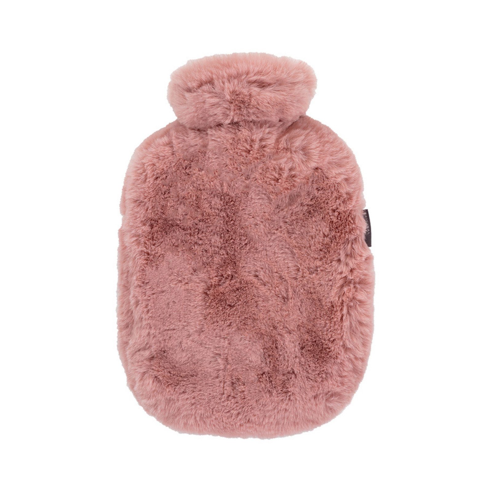 Fashy Wärmflasche Fashy Wärmflasche mit Flauschbezug – 2,0 Liter – Rosa, (1-tlg), Kuschelbezug