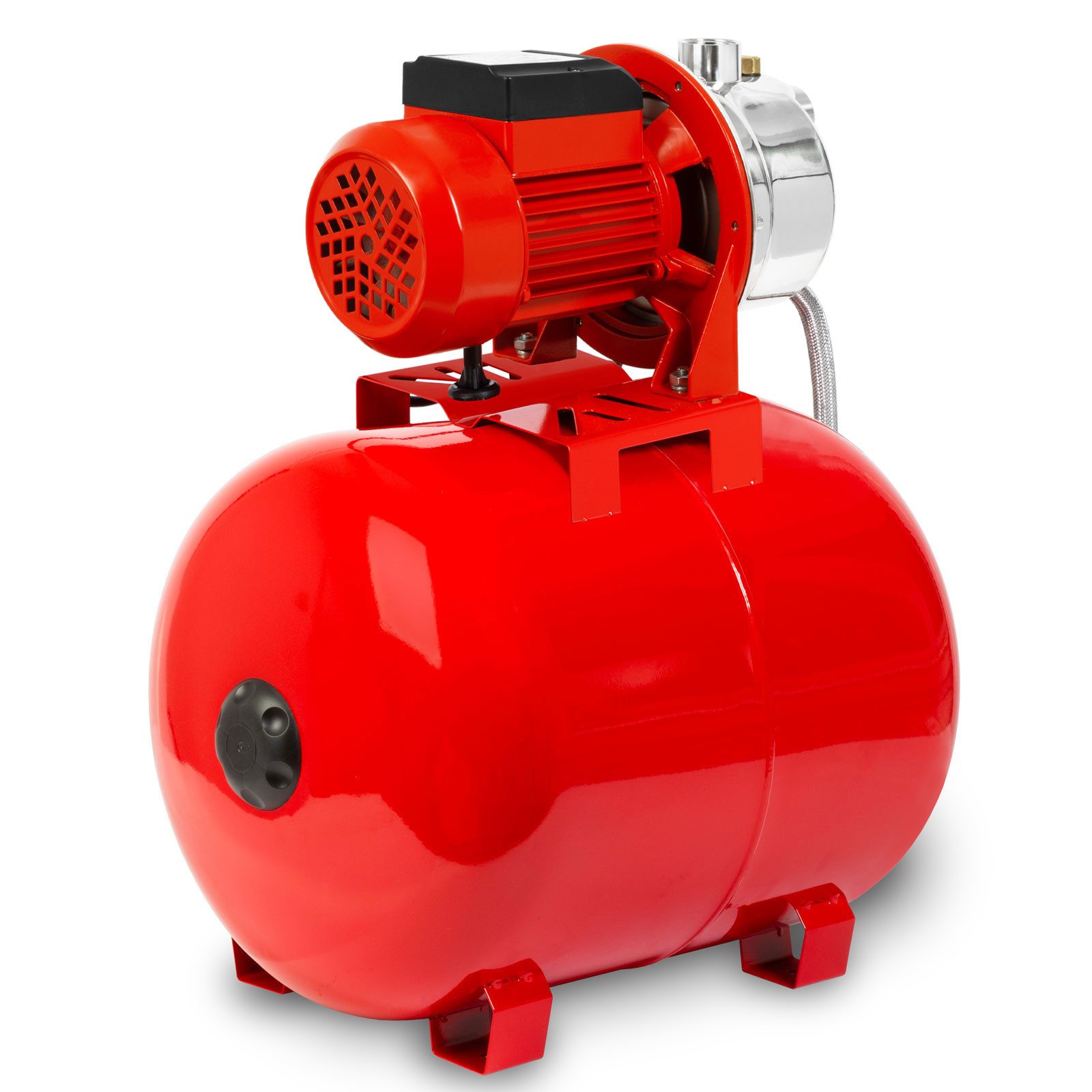 EBERTH Hauswasserwerk 3600 L/h Förderleistung, 4 bar Förderdruck, 750W, Pumpe mit Druckschalter für Automatikbetrieb