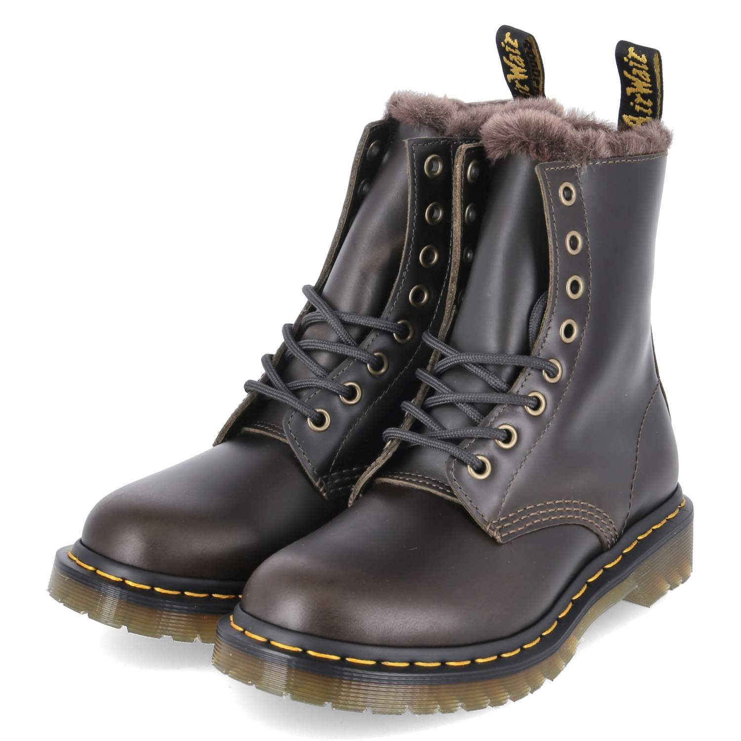 DR. MARTENS Dr. Martens 41414020 Damen Glattleder dunkelbraun Winterstiefel günstig online kaufen