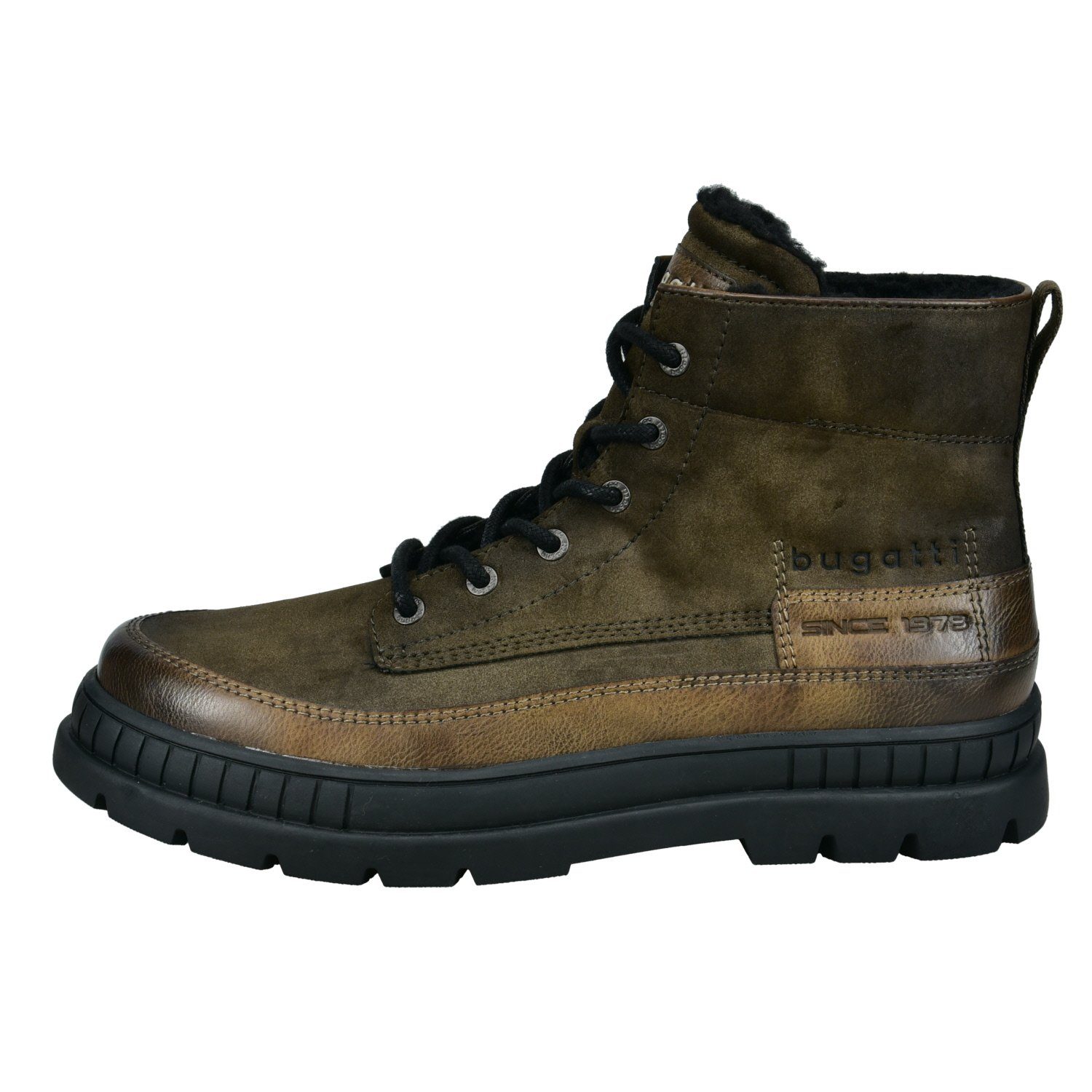 bugatti bugatti Herren Stiefel Pallario comfort 321-AGB34-5900-7100 dark green Stiefel