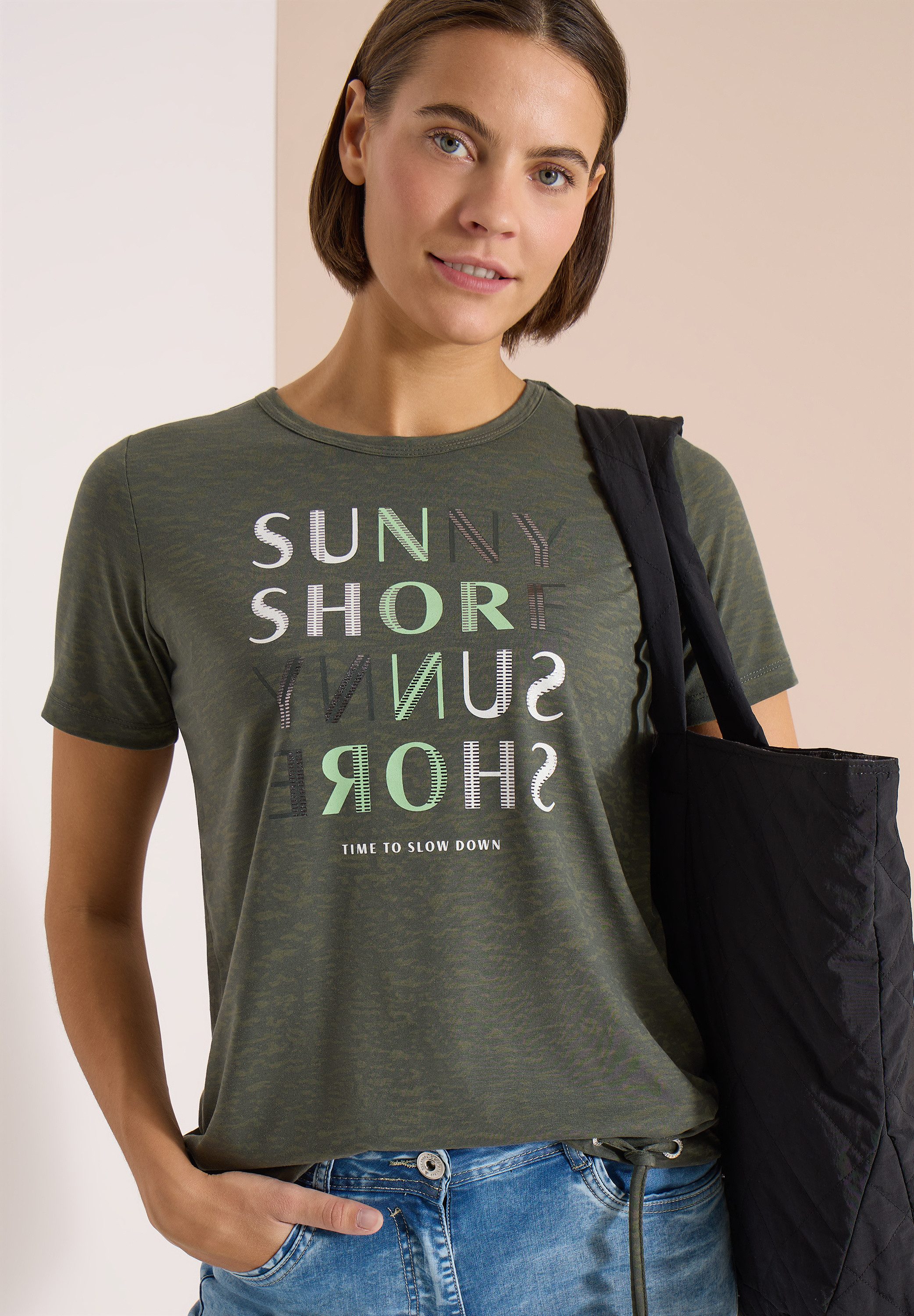 CECIL T-Shirt mit Rundhalsausschnitt