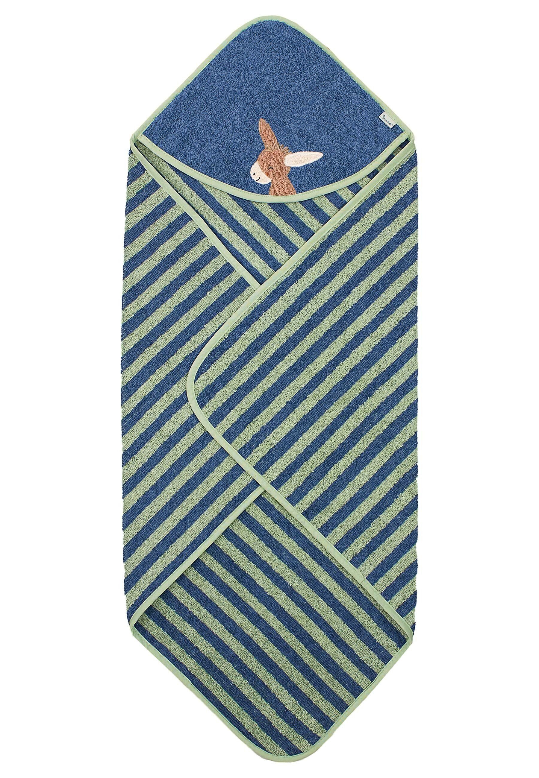 Sterntaler® Badetücher Sterntaler® Kapuzenbadetuch 80x80 cm ESEL Emmilius, günstig online kaufen