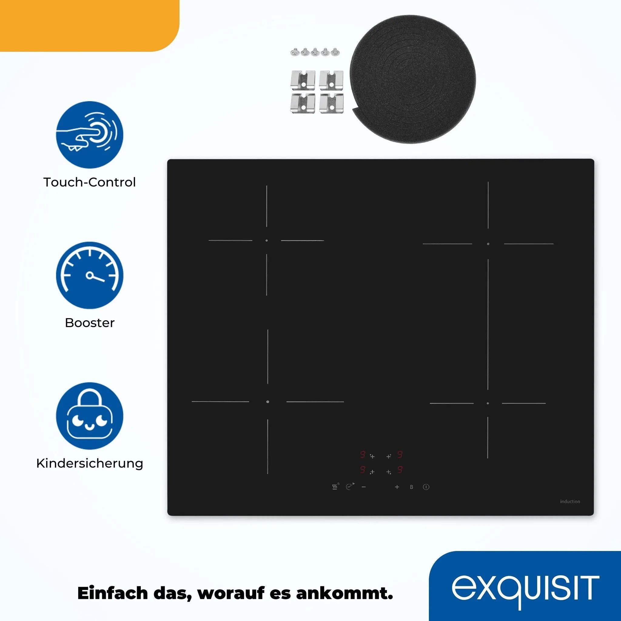 exquisit Induktions-Kochfeld