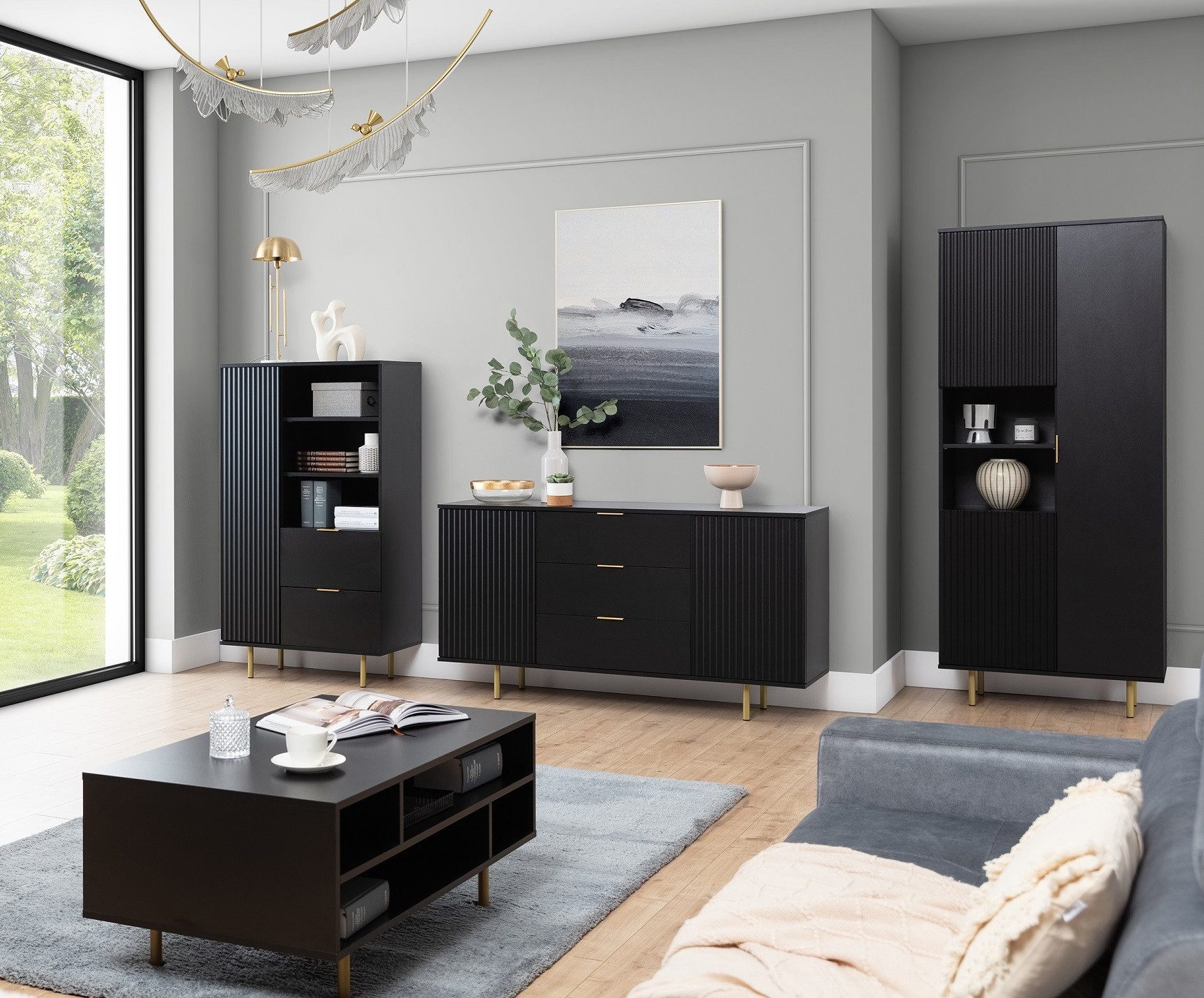 Marmex Möbel Stauraumregal NUBIA 04 Standregal, Mehrzweckregal mit Schubladen