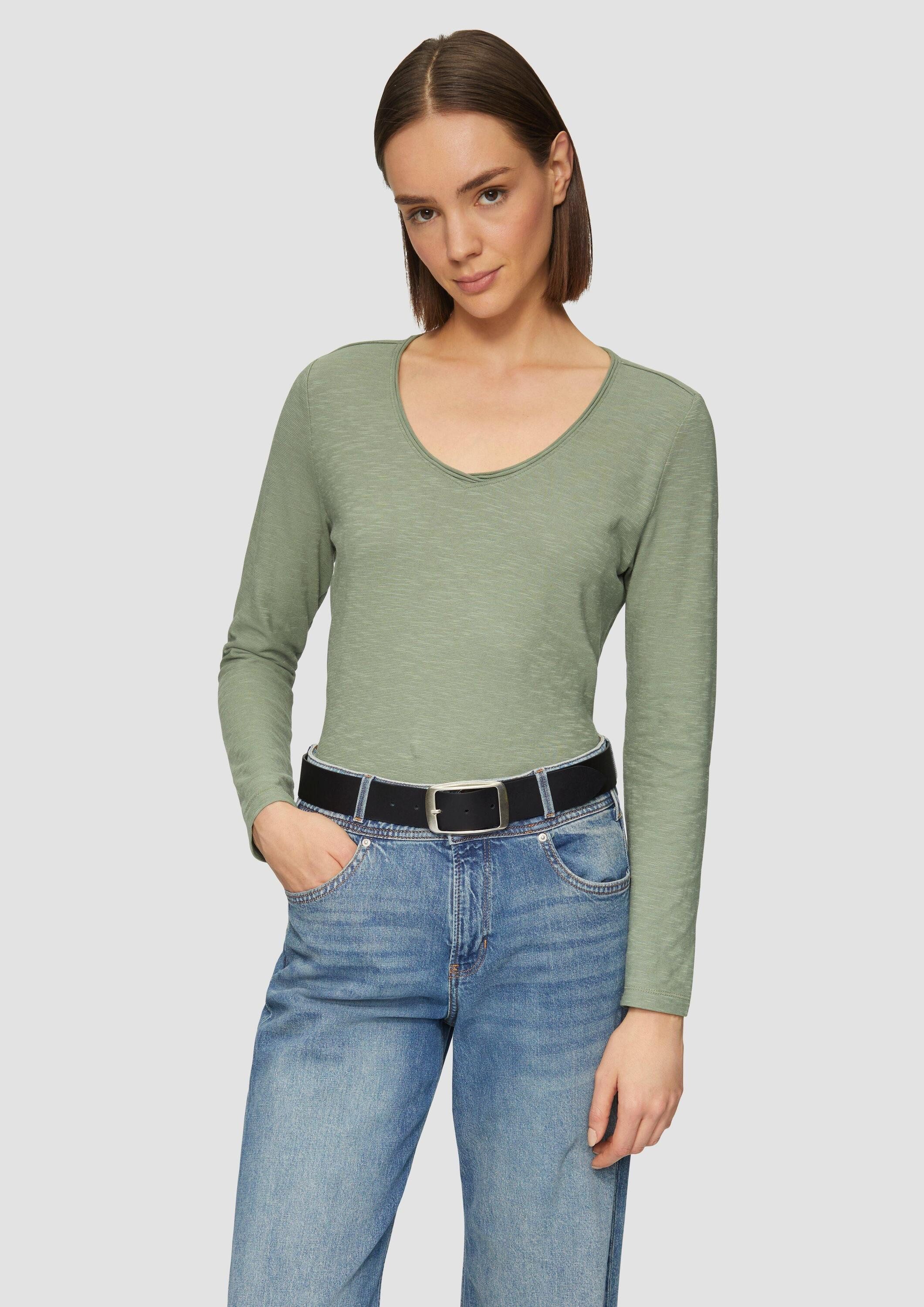 s.Oliver Ledergürtel Taillengürtel Ledergürtel mit eckiger Schließe günstig online kaufen