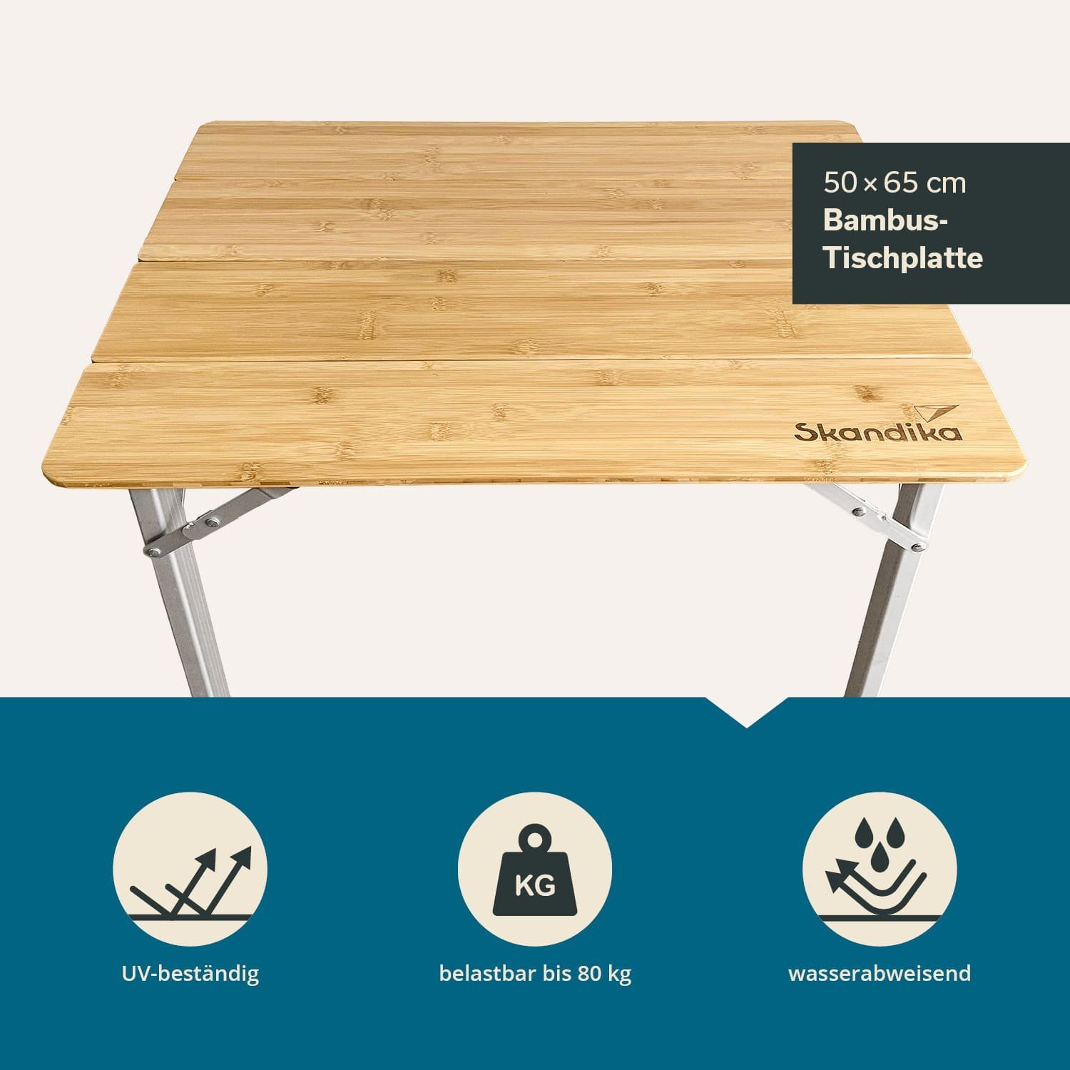 Skandika Campingtisch Tolja Bambus Falttisch mit günstig online kaufen