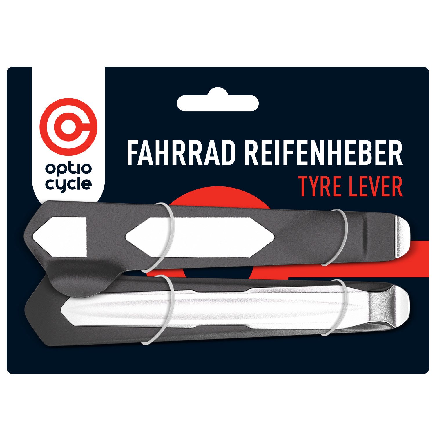 Optio Cylce Fahrradreifenheber Optio Cycle Reifenreparaturset Fahrrad 2X Шинний прас Metall