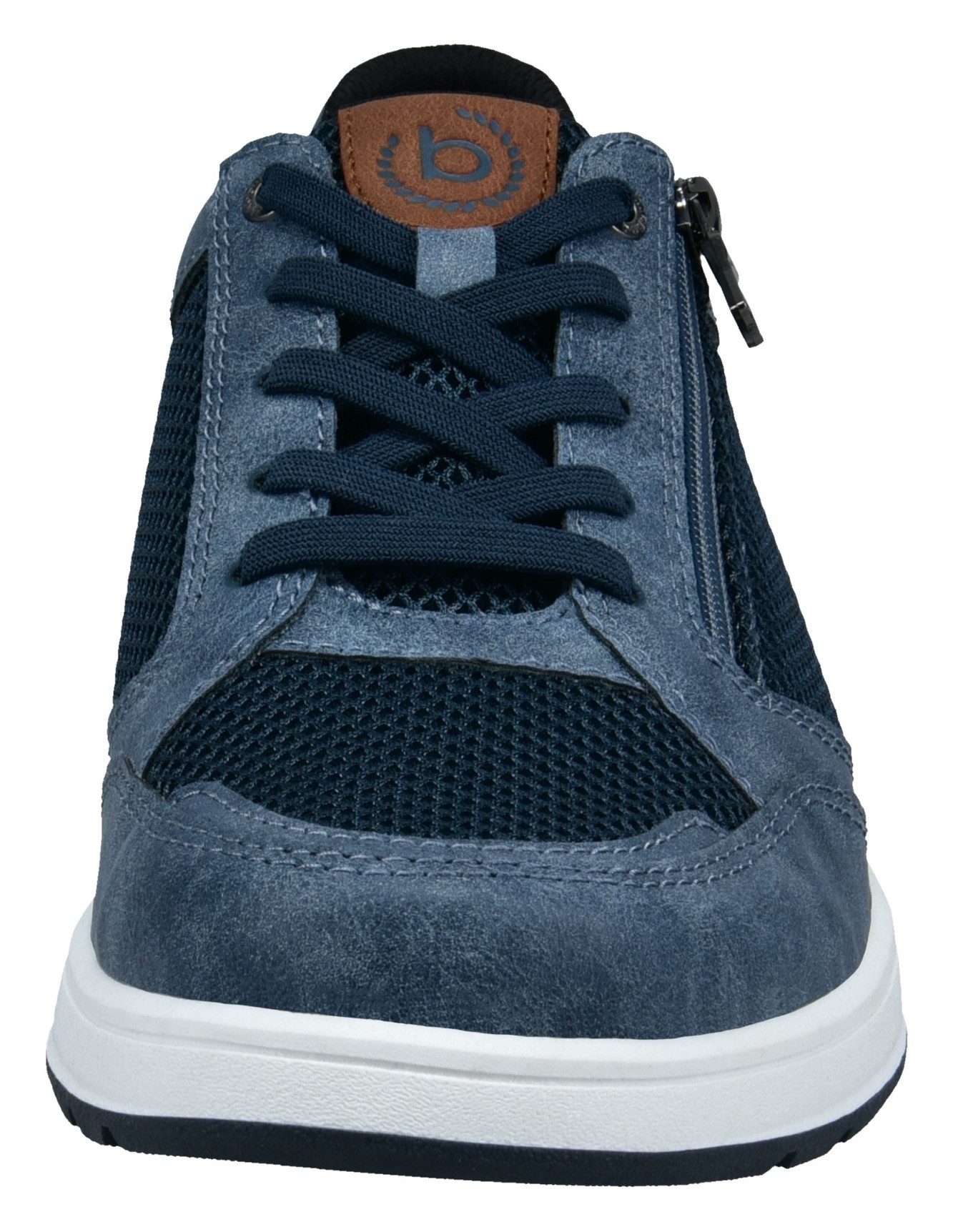 bugatti Sneaker, Freizeitschuh, Halbschuh, Schnürer mit Kontrastbesatz an der Ferse