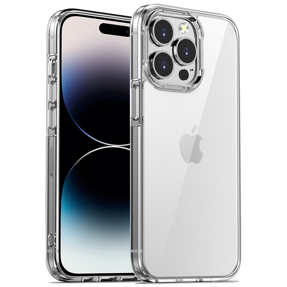 FITSU Handyhülle Transparente Schutzhülle für Apple iPhone Hülle Slim Case Handyhülle, Hülle für Apple iPhone 15 Pro Max, 15 Pro, 15, 14 Pro, 14, 13, 12