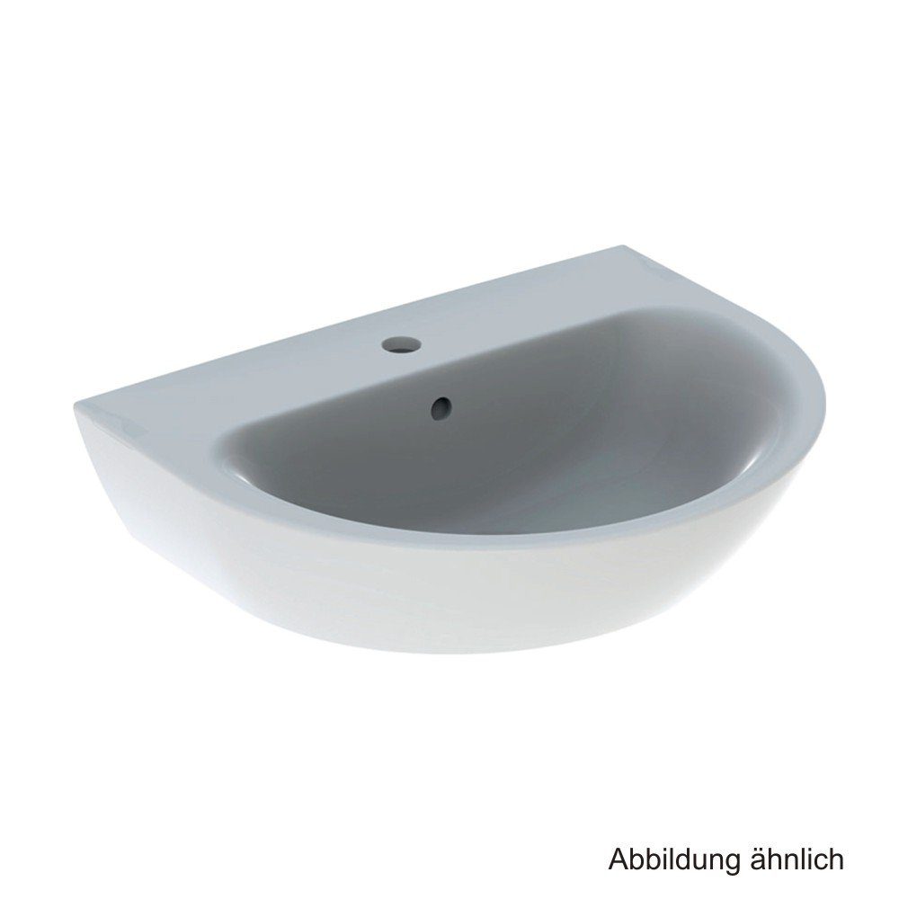GEBERIT Waschtischarmatur Geberit Waschtisch Renova, 55 x 45 cm, weiß, 500369011