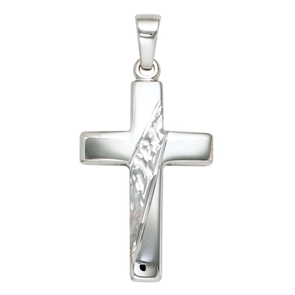 Kettenanhänger Anhänger Kreuz 925 aus echtem Silber massiv