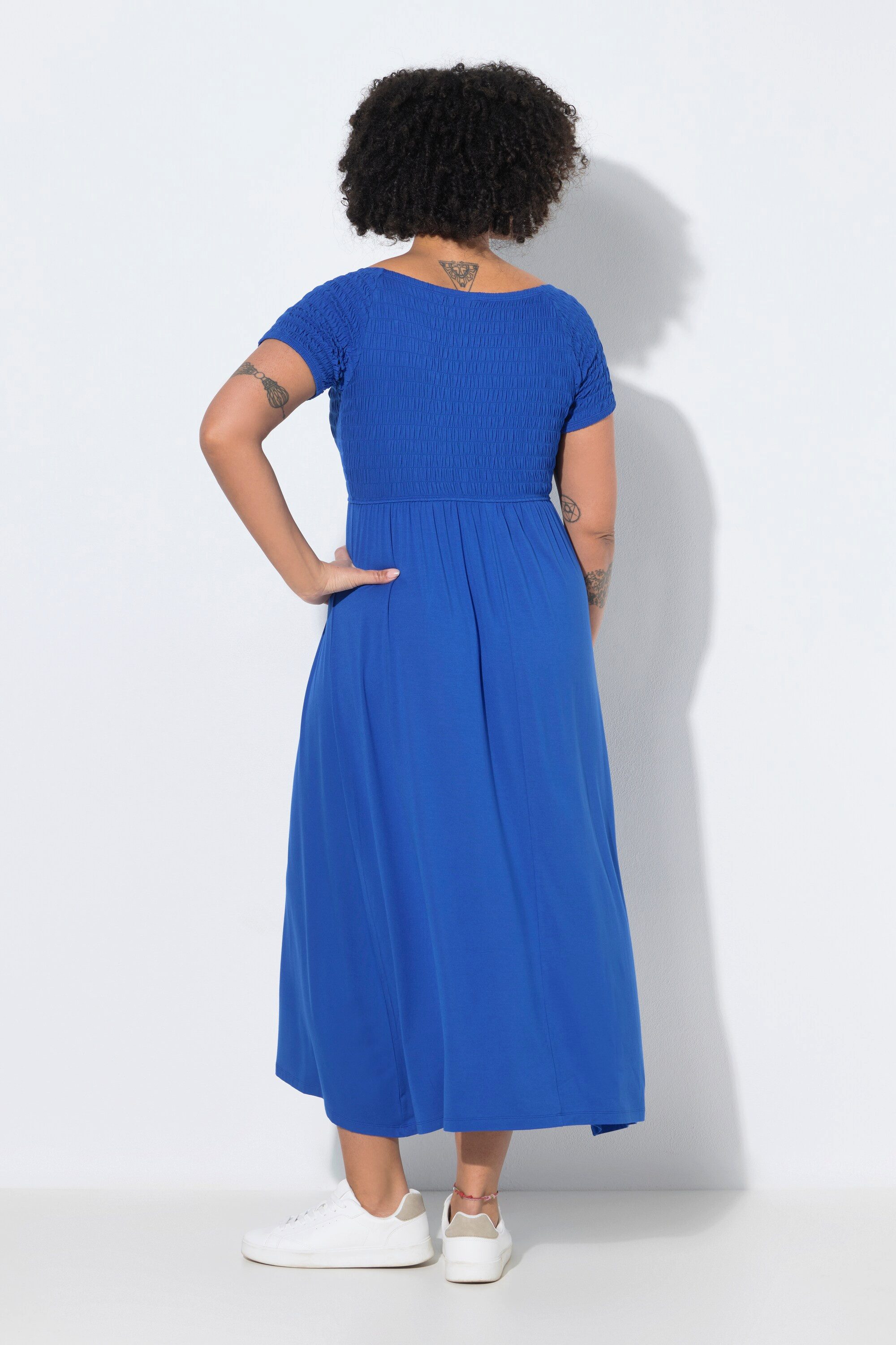 Angel of Style Maxikleid Maxikleid A-Linie Jersey gesmokte Büste