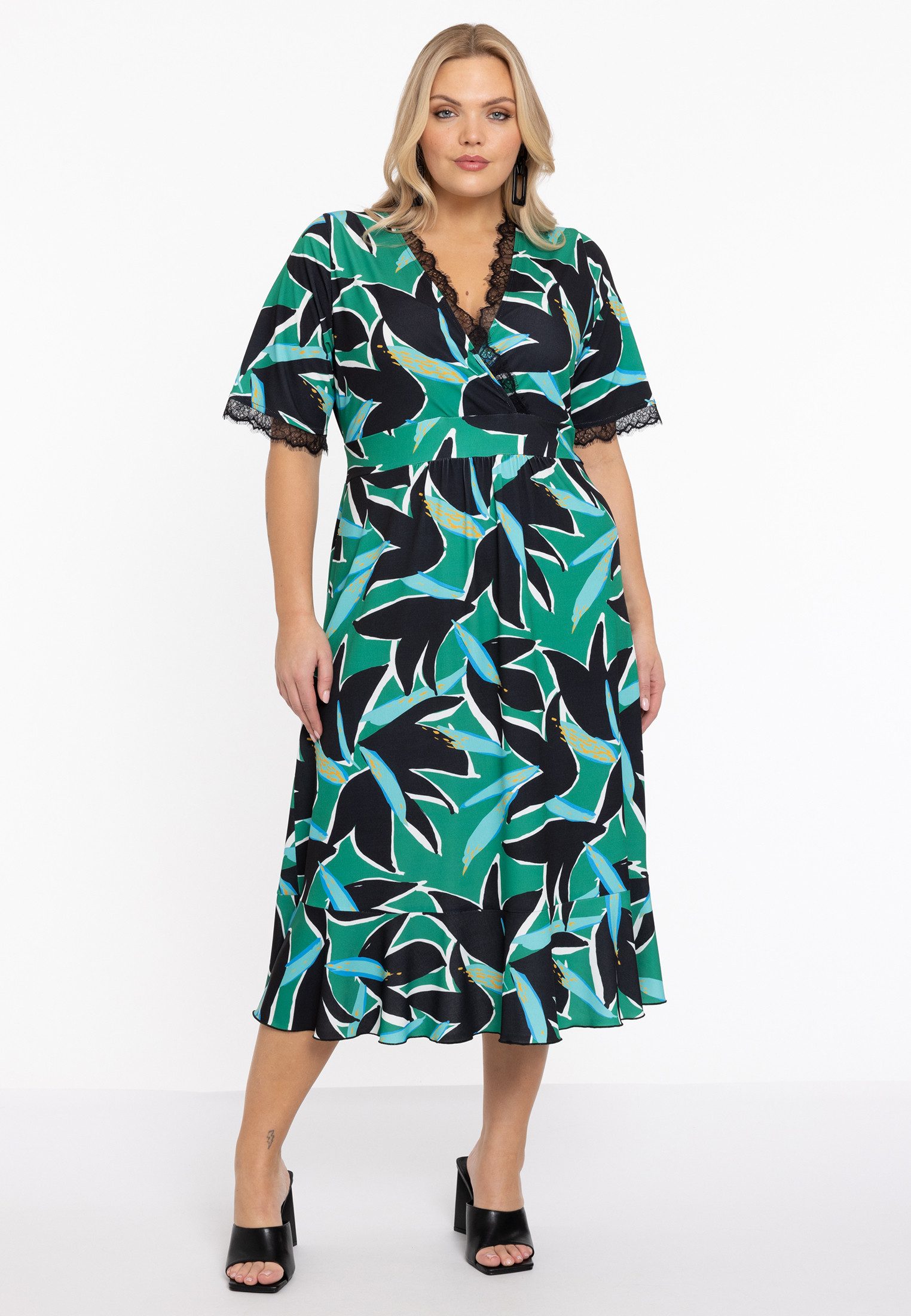 YOEK A-Linien-Kleid Damen Kleid Große Größen günstig online kaufen