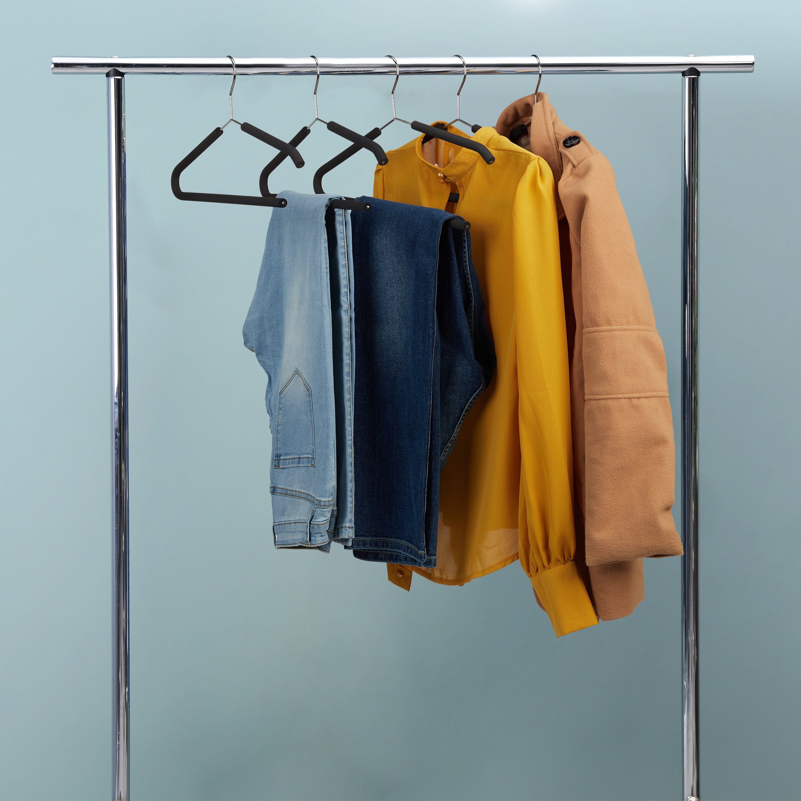 relaxdays Kleiderbügel Schaumstoff Kleiderbügel im 12er günstig online kaufen
