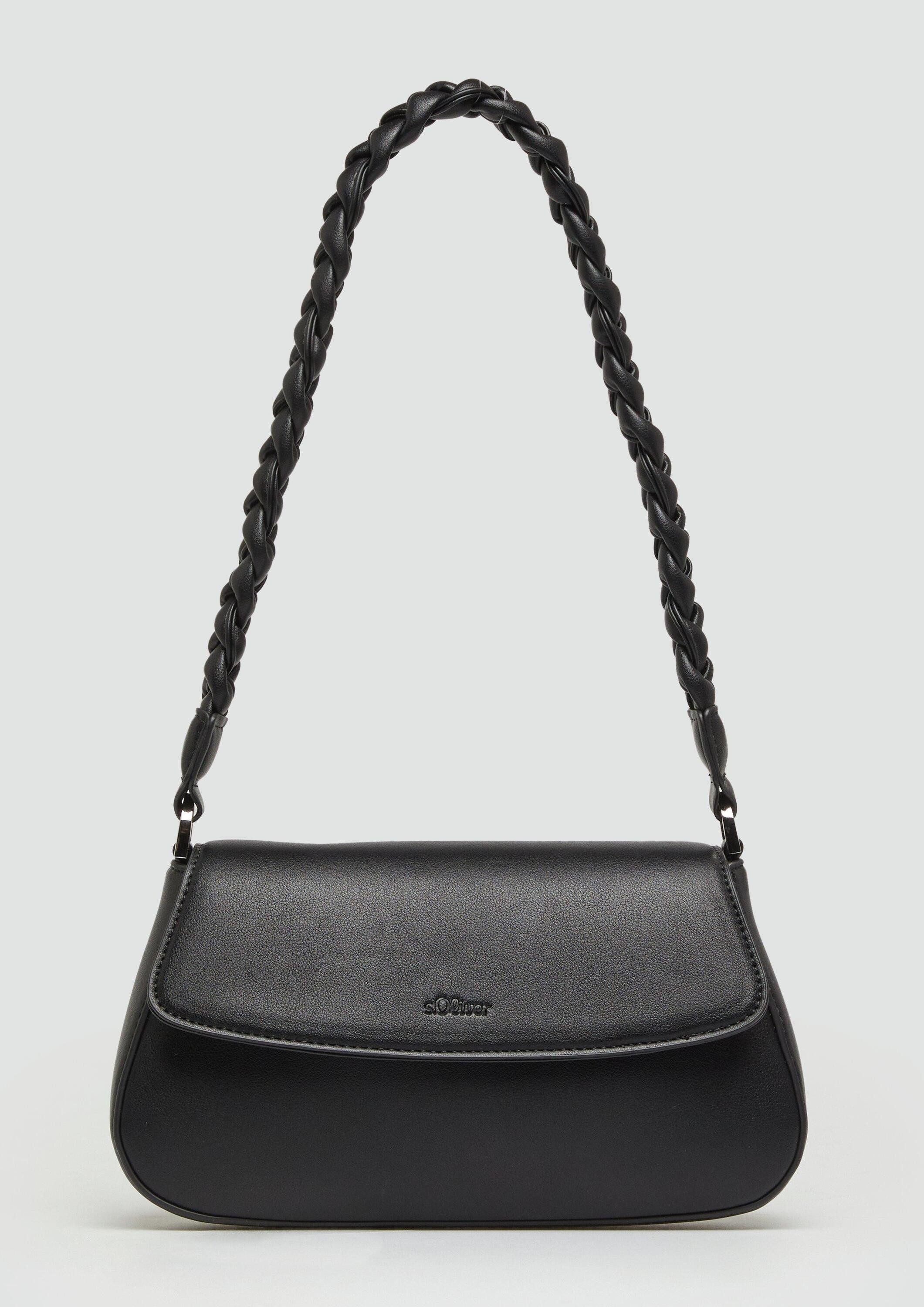 s.Oliver Schultertasche Tasche, Hobo-Bag in Leder-Optik mit Logo-Prägung