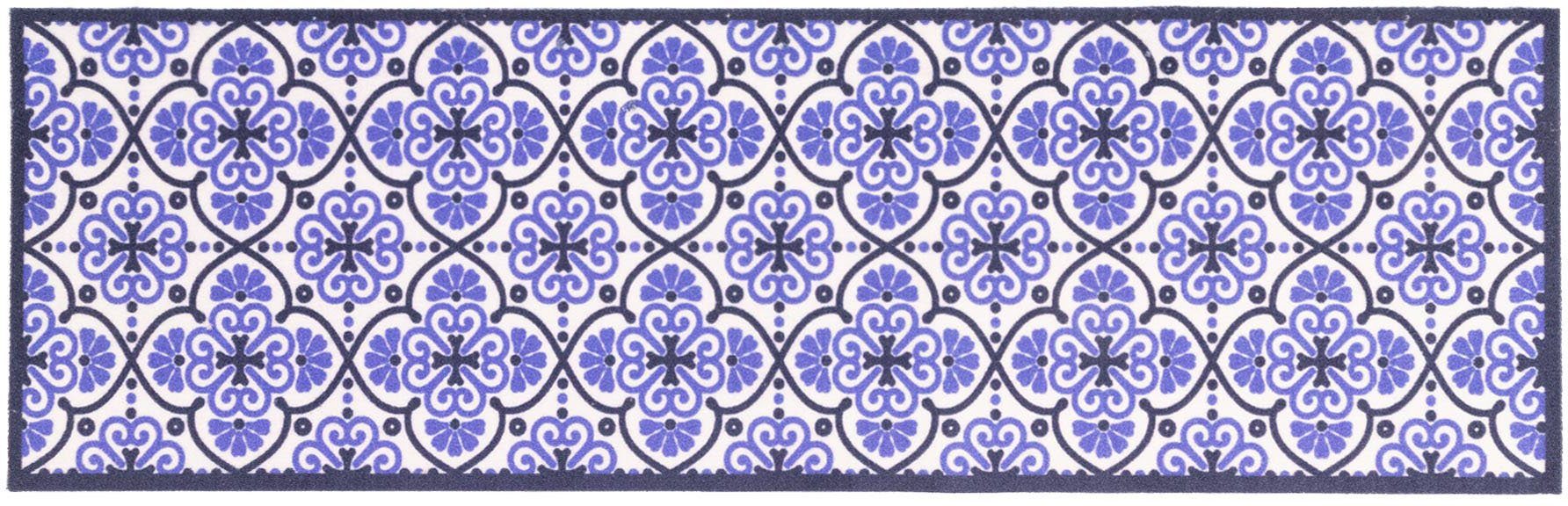 Primaflor-Ideen in Textil Küchenläufer LISSABON, Made in Belgium, rechteckig, Höhe: 5 mm, Motiv Ornamente, Fliesen Design, rutschhemmend, waschbar, Küche