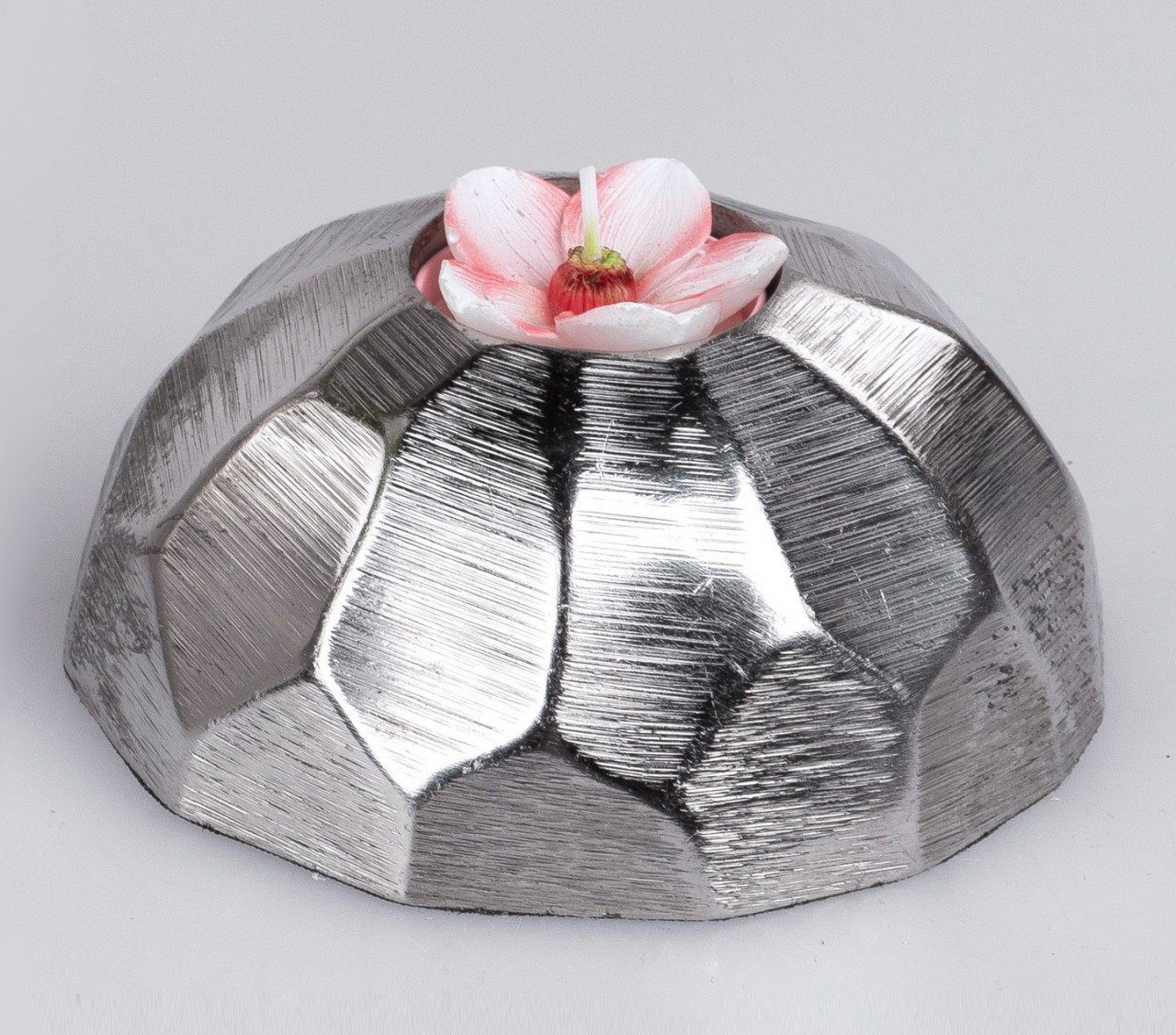 formano Teelichthalter Metall H:5cm D:12cm Silber Piazza