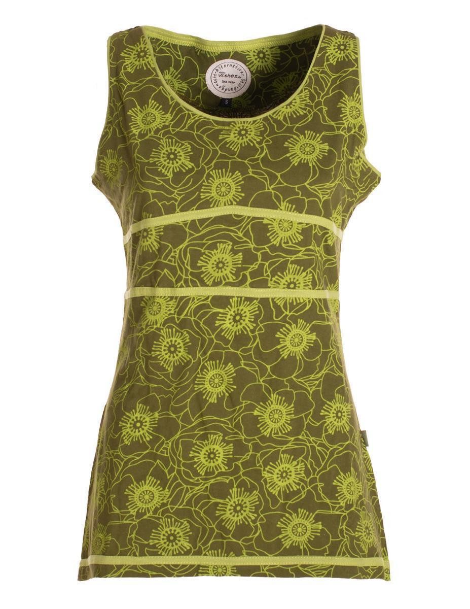 Vishes Shirttop Damen Sommer-Top Tank-Top Blümchen günstig online kaufen