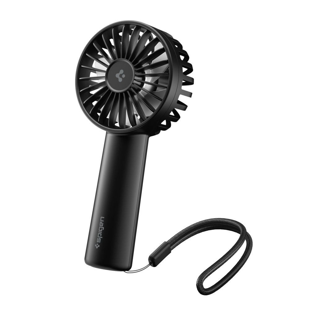 Spigen Handventilator Taschenventilator Reiseventilator Tischventilator, 1800 mAh Akku, 3 Stufen, USB-C, nur 95 g