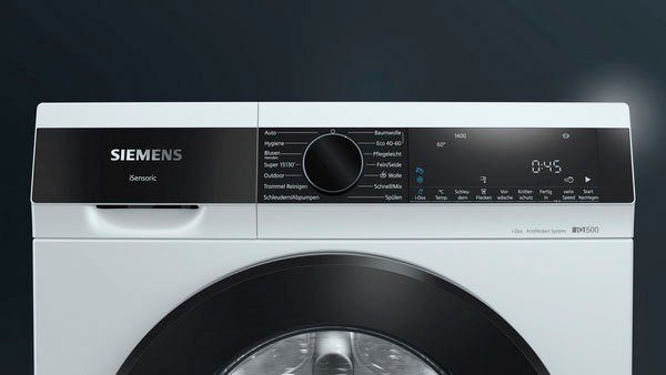 SIEMENS Waschmaschine WG44G2A40, 9 kg, 1400 - i-Dos Dosierautomatik U/min