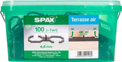 SPAX Terrassendielen Spax Air-Belüftung 9 x 2,8 x 0,4 cm 100 Stück 4,5