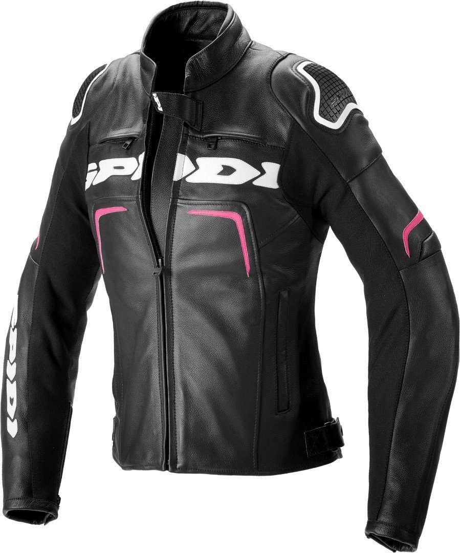 SpiDi Motorradjacke Evorider 2 Damen Motorrad Lederjacke Wasserdicht Atmungsaktiv abriebfest wasserdichte