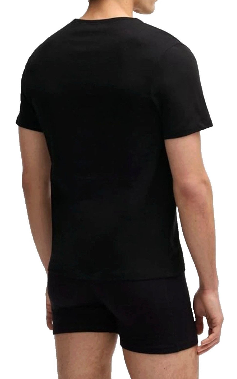 BOSS T-Shirt Herren 3 x T-Shirts V-Ausschnitt Shirt Regular Fit 100% Baumwolle (Verpackung: Original BOSS gift Box, 3er-Pack) Pflegeleicht und formstabil, Logo-Stickerei
