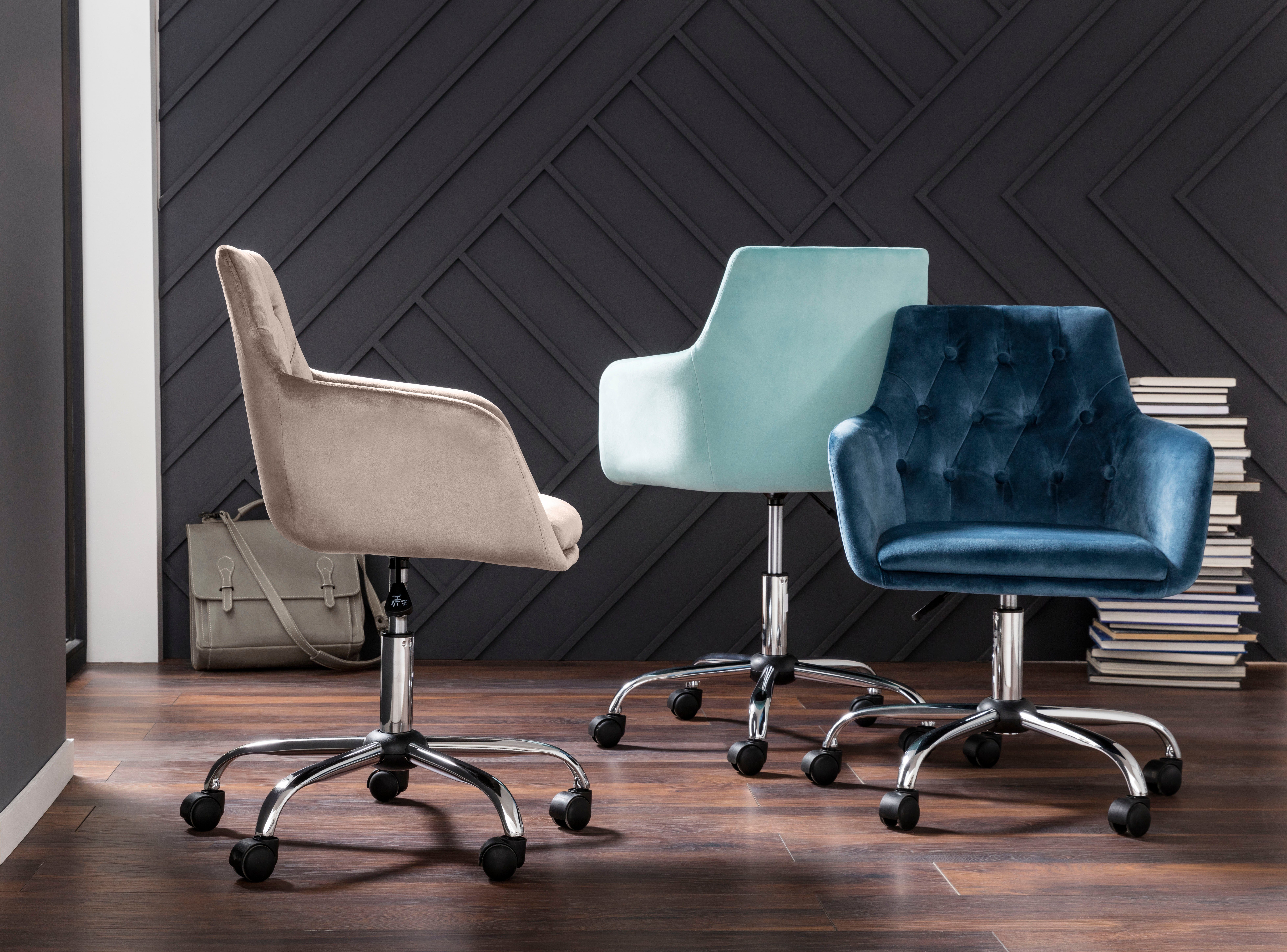 INOSIGN Bürostuhl Perry1, eleganter Samtstuhl, gepolstert günstig online kaufen