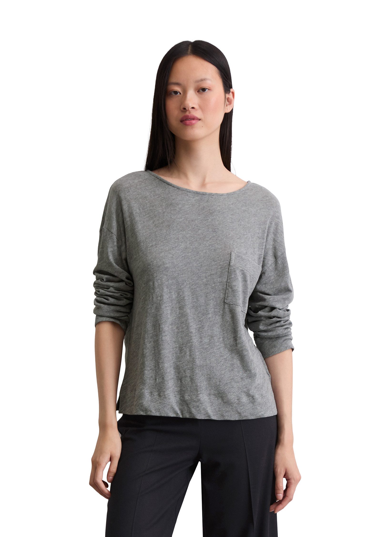 Marc O'Polo Langarmshirt aus Slub Jersey günstig online kaufen