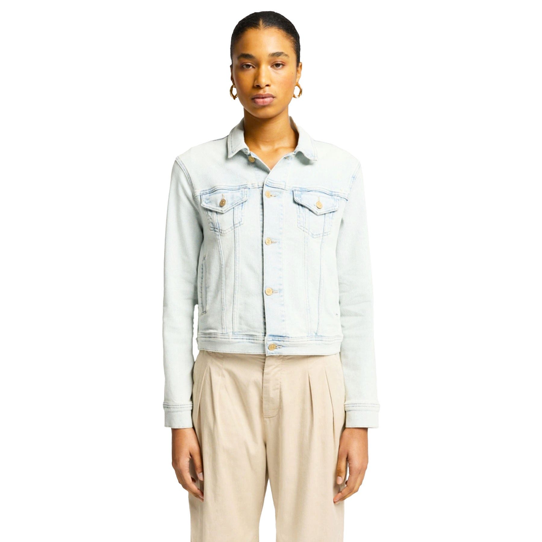 SEVEN FOR ALL MANKIND 5-Pocket-Jeans SEVEN FOR ALL MANKIND Jeansjacke CLASSIC TRUCKER MAUI - Blau