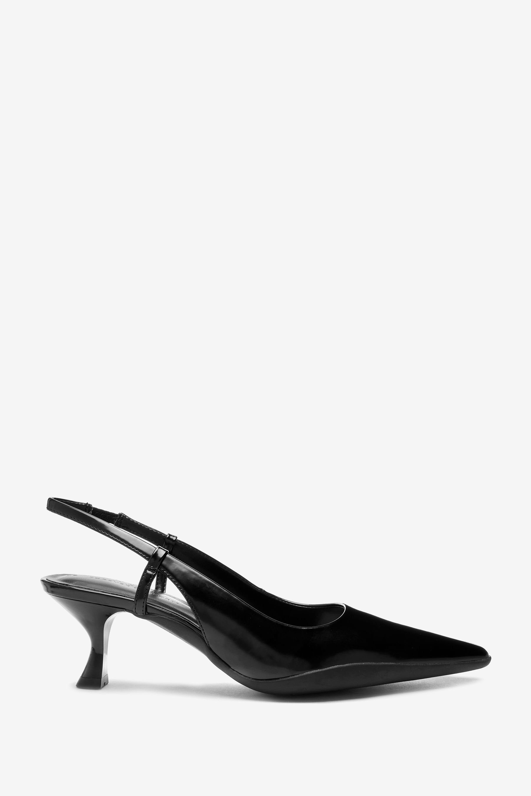 Next Schuhe mit Pfennigabsatz und Fersenriemen Pumps (1-tlg) Black