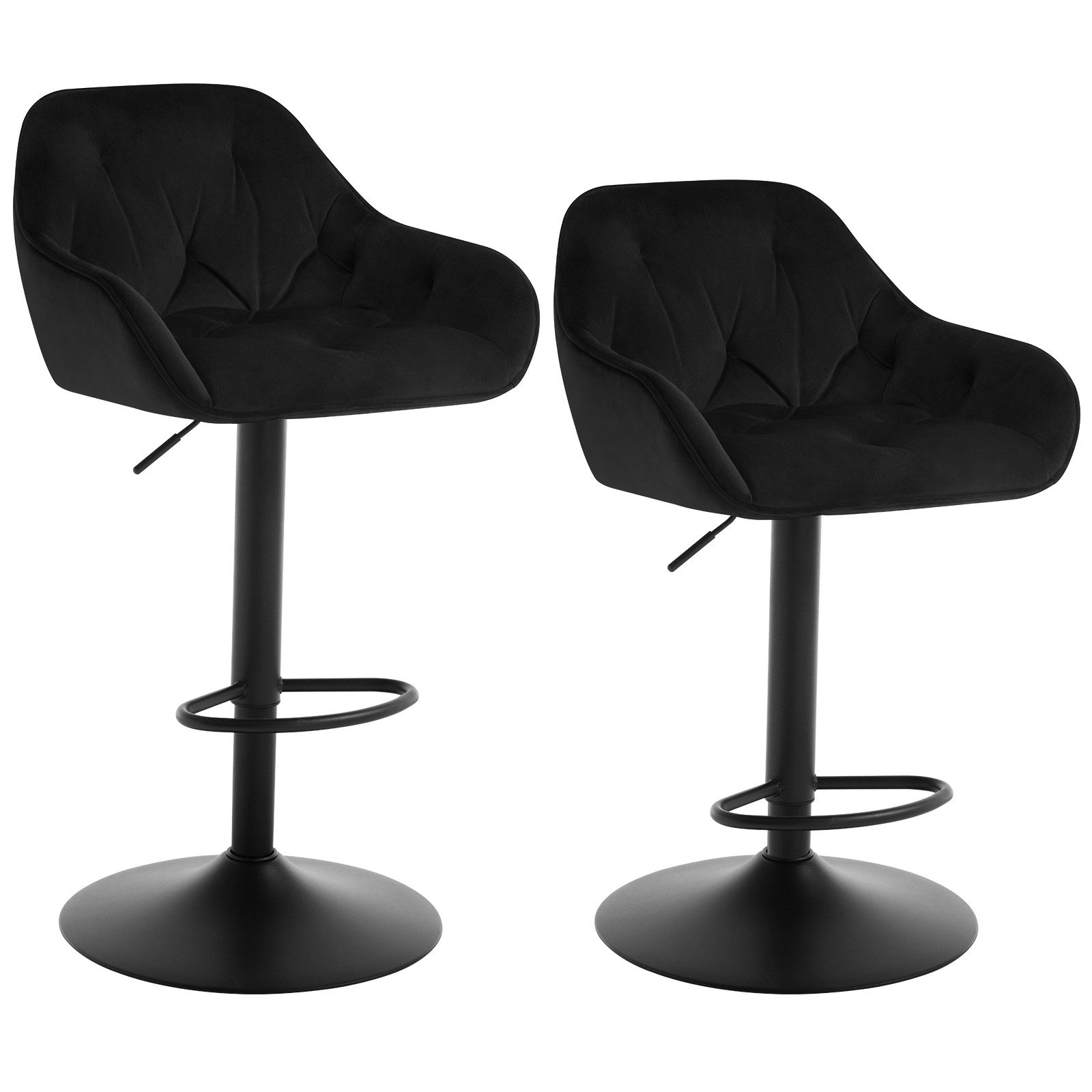 Woltu Barhocker (1 St), höhenverstellbar drehbar, mit Armlehmen Fußstütze