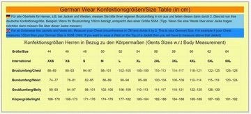 German Wear Trachtenweste GW652 Stehkragen Trachten Lederweste Weste Karneval Hirsch Braun