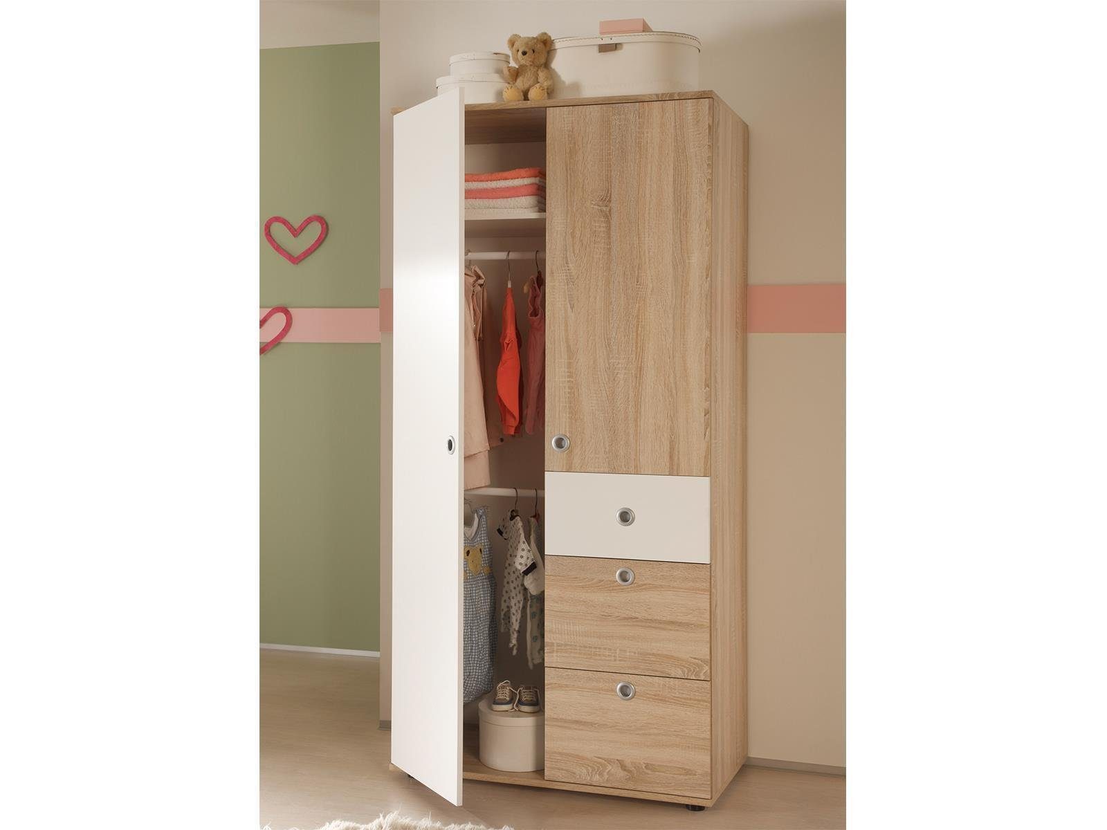 möbelando Baby Furniture Set Baby Room (4-piece) "Floris II", (4-piece), cm