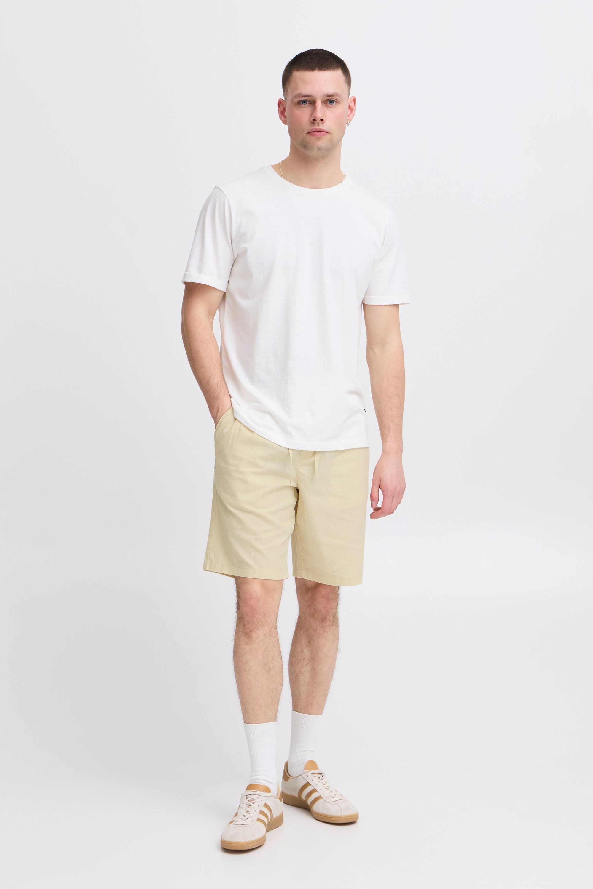 Blend Leinenhose BHVolk Casual Shorts aus Leinenmix