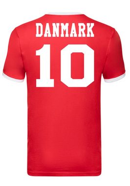 Blondie & Brownie T-Shirt Herren Dänemark Danmark Denmark Sport Trikot Fußball Weltmeister EM