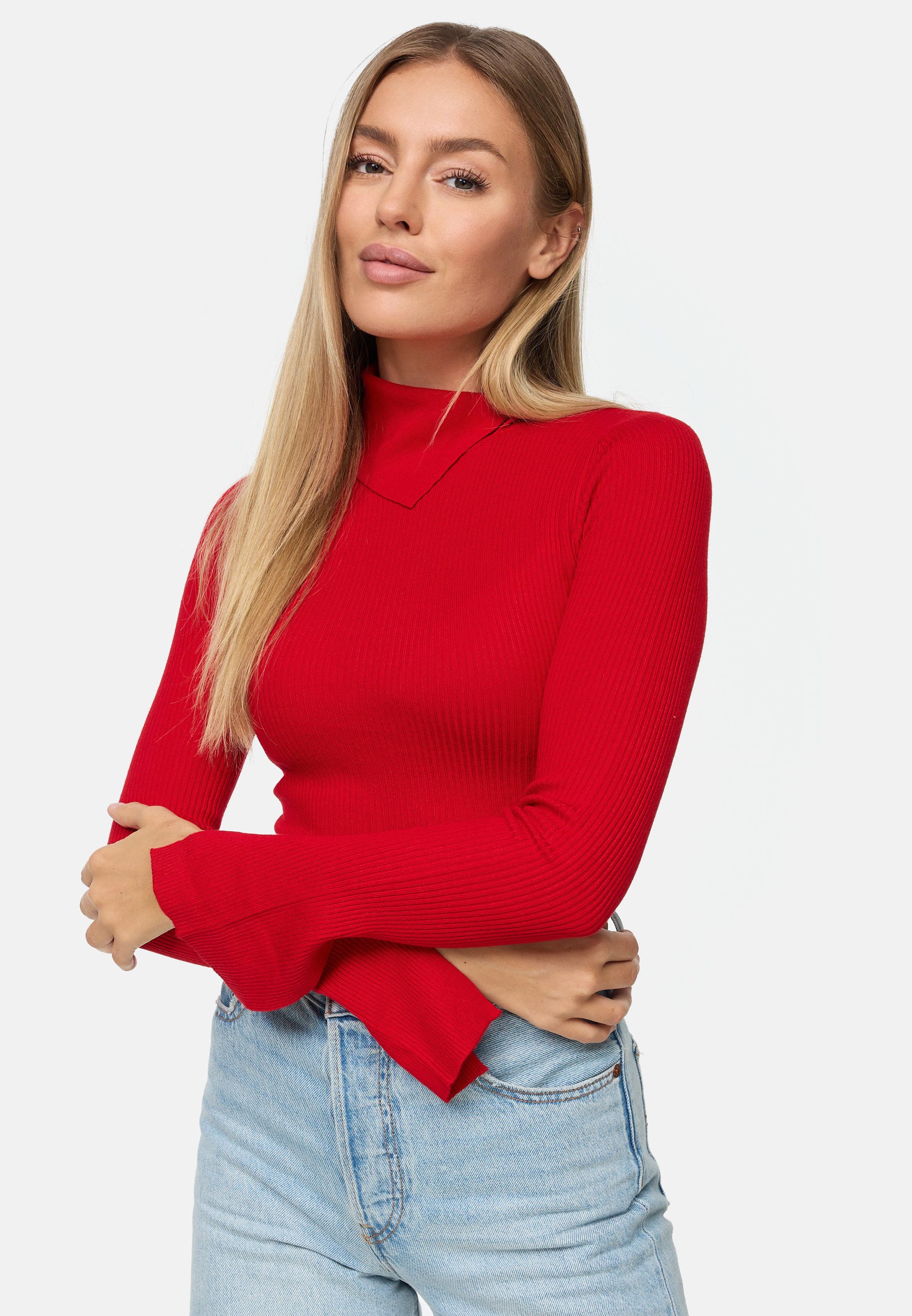 Threadbare Rollkragenpullover Ross im klassischen Basic-Design