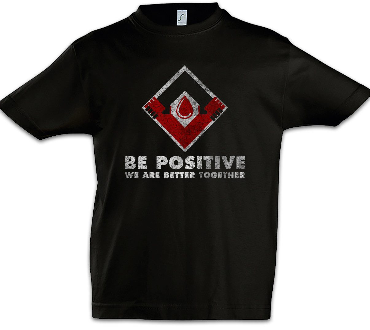 Print-Shirt Be Positive Partnership II Kinder T-Shirt The Vampire Strain Vampir