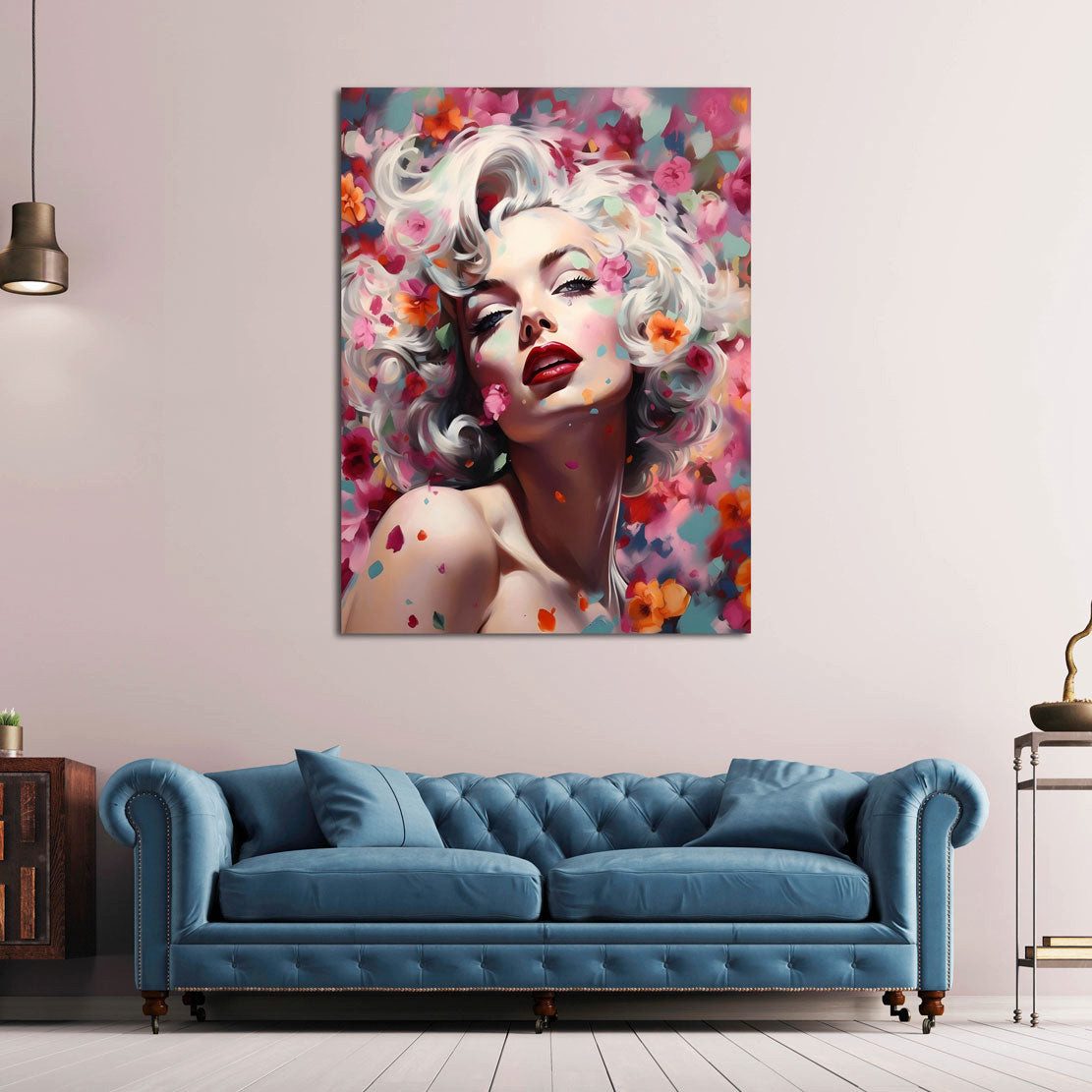 Artedinoi Leinwandbild Marilyn abstrakt Style Leinwandbild Wandbild Kunstdruck XL Deko, Marilyn Monroe, abstrakt