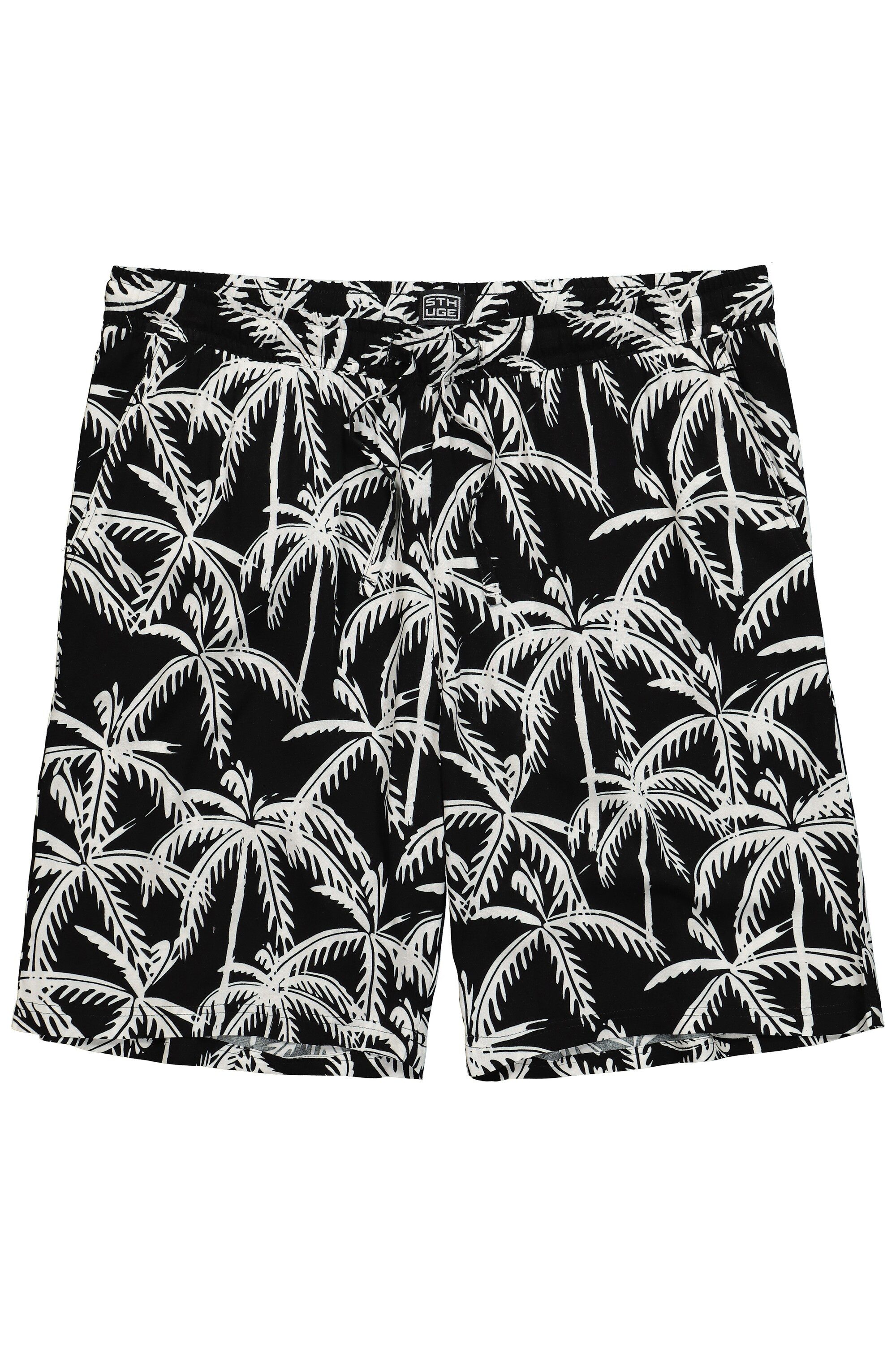 STHUGE Bermudas Bermuda Elastikbund tropischer Alloverprint günstig online kaufen
