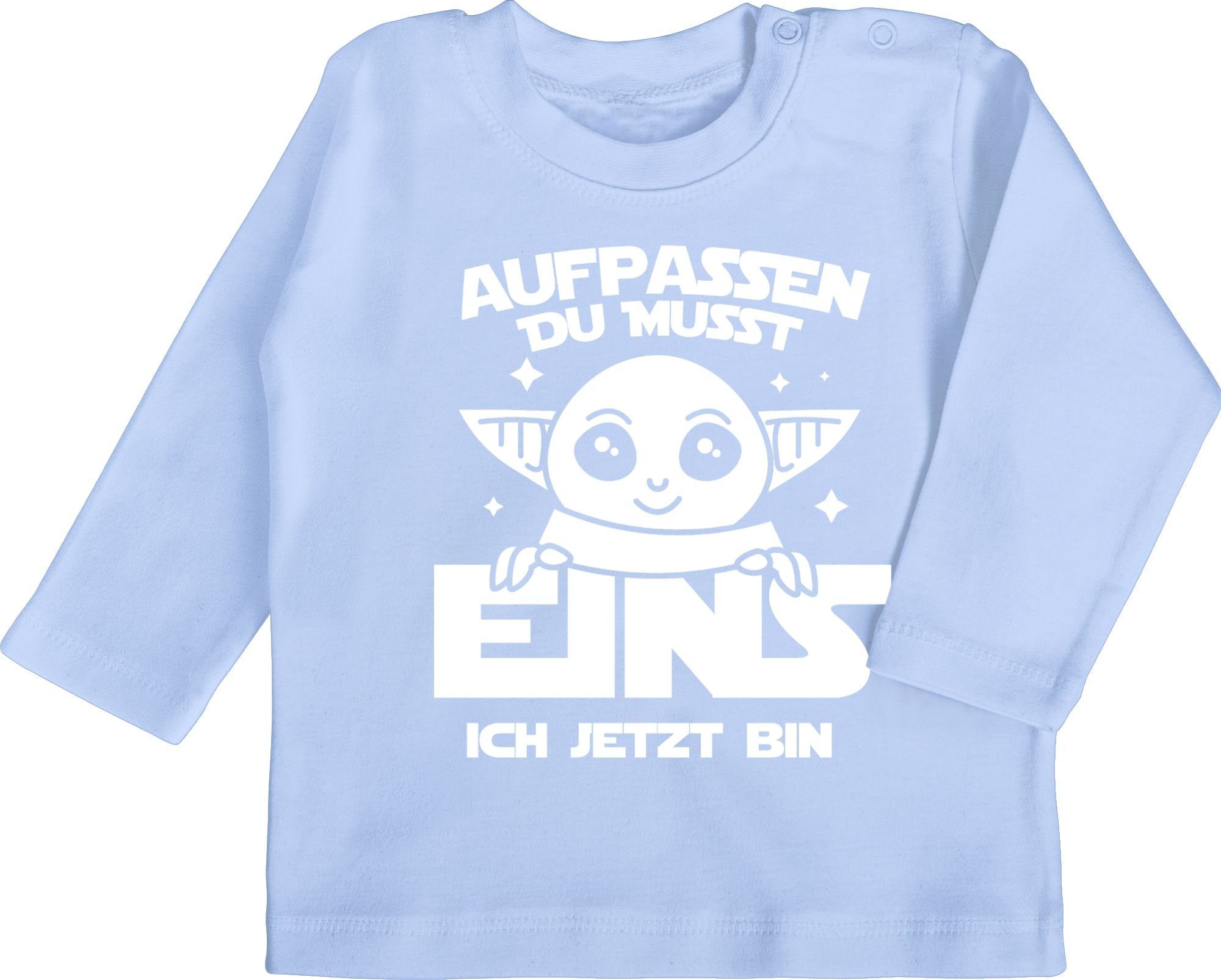 Shirtracer T-Shirt Aufpassen du musst eins ich jetzt bin 1. Geburtstag