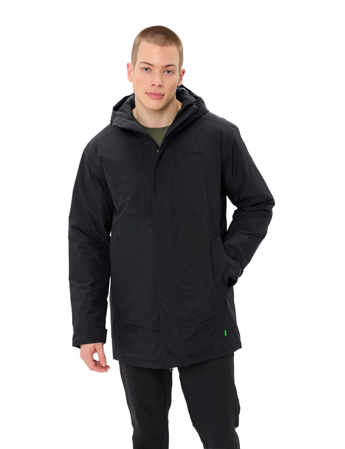 VAUDE Wintermantel MEN'S ROSEMOOR PADDED PARKA mit durchgehender Isolierung, bis zu den Oberschenkeln, wasserdicht