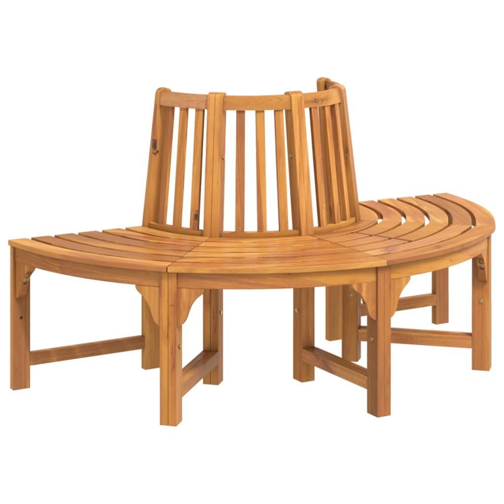 furnicato Baumbank Halbrund Ø160 cm Massivholz günstig online kaufen